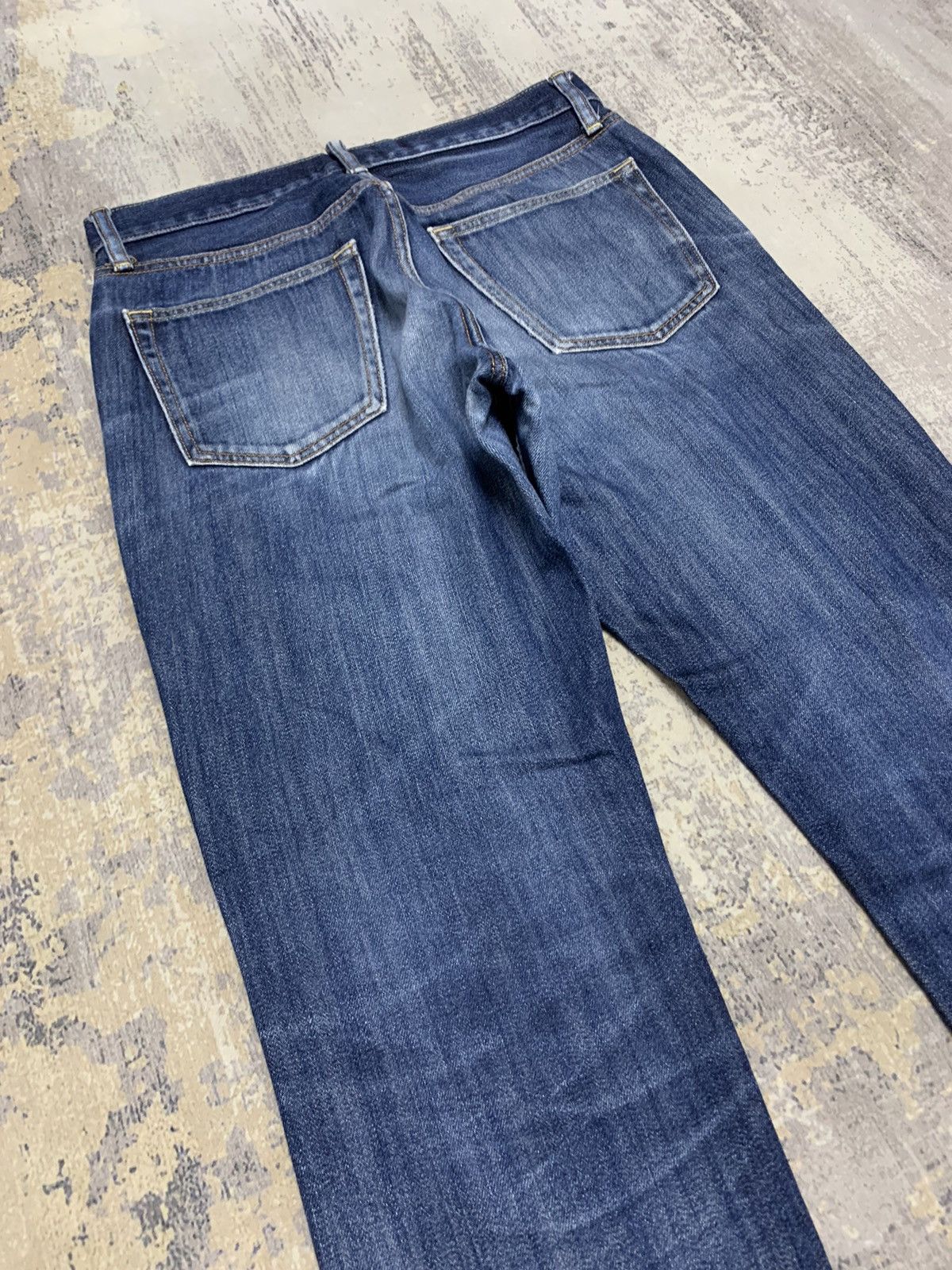 Japanese Brand Vtg Uniqlo Kaihara Slim Straight Selvedge Denim Jeans W31 Size US 31 - 11 Thumbnail