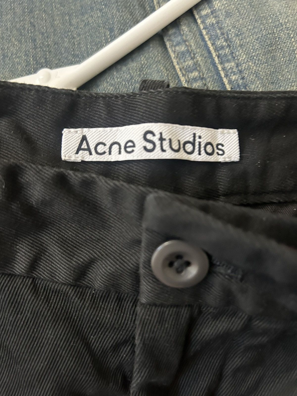 Acne Studios acne studios black twill trousers Size US 34 / EU 50 - 3 Thumbnail
