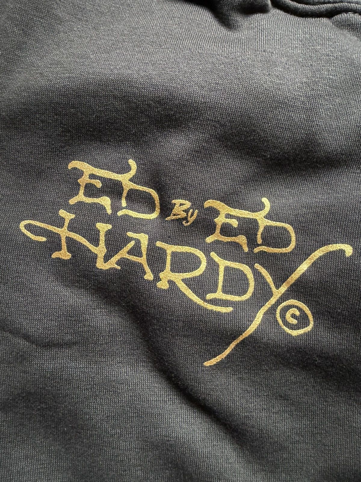 Ed Hardy Ed Hardy Size L Sweatpants Open Hem Grey Love Kills Slowly Size US 33 - 3 Thumbnail