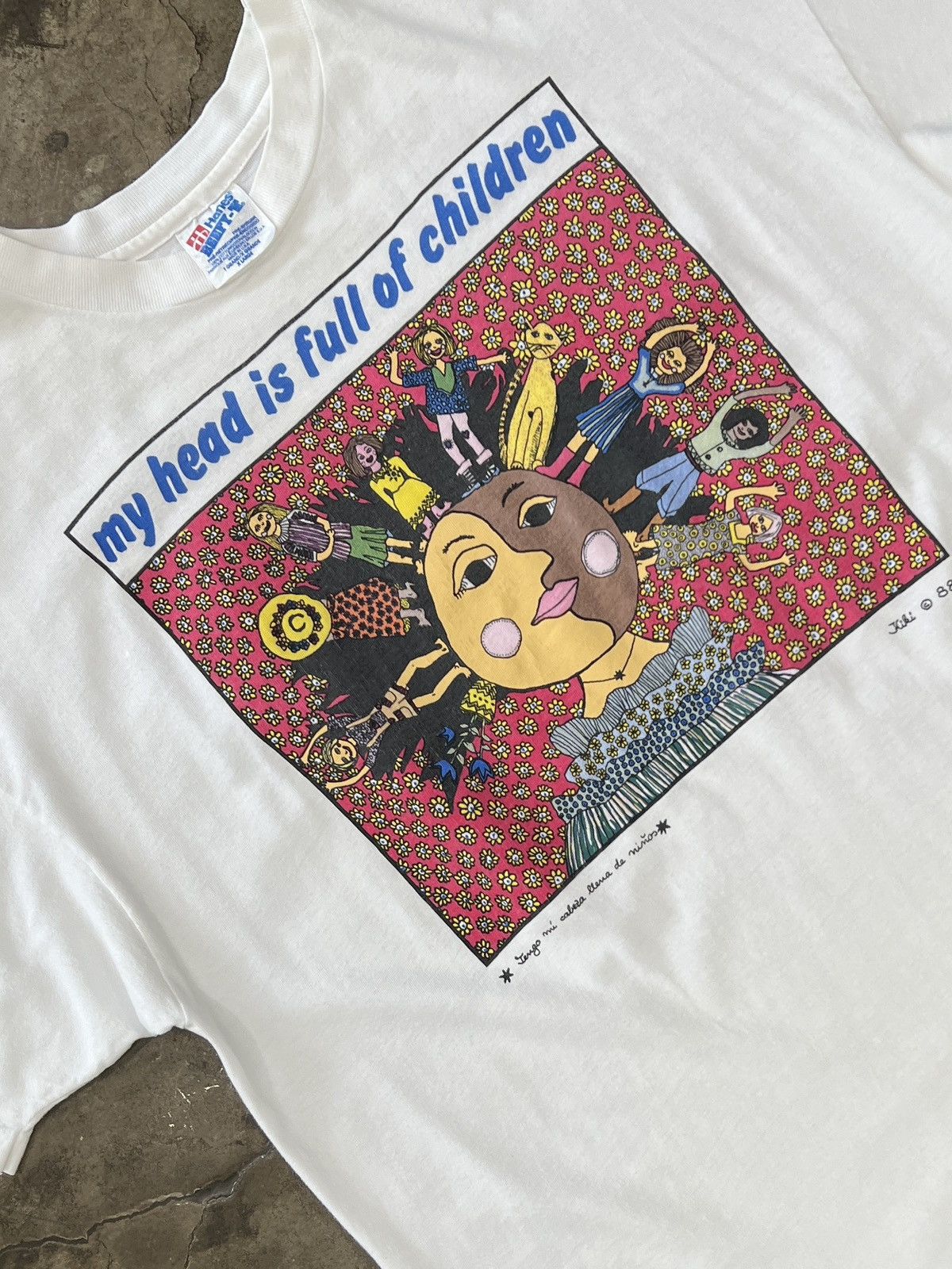 Vintage Vintage 1988 Head is Full of Children Kiki Art Tee XL Size US XL / EU 56 / 4 - 1 Thumbnail