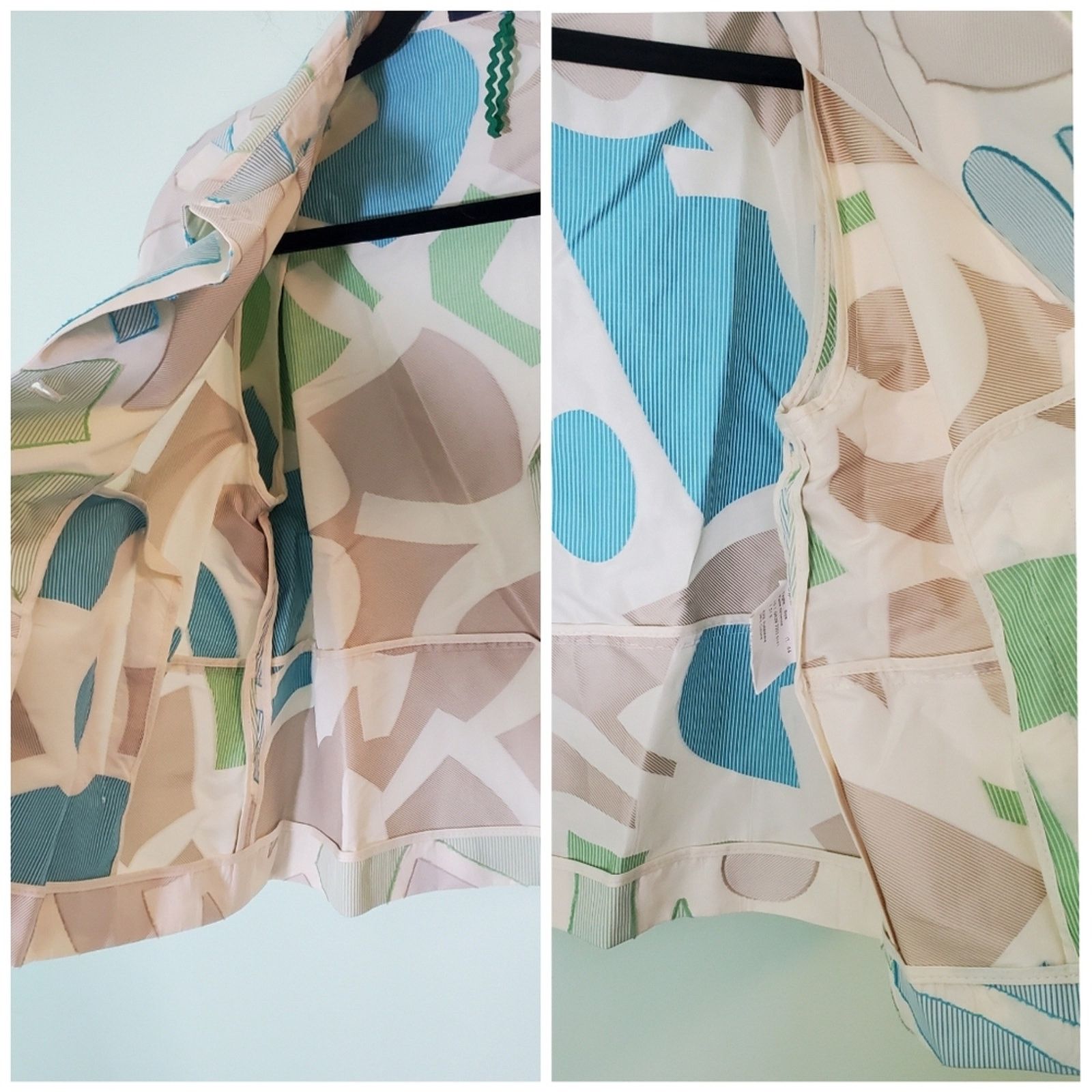 Piazza Sempione VINTAGE Piazza Sempione Modern Print Crop Blazer Size M / US 6-8 / IT 42-44 - 8 Thumbnail