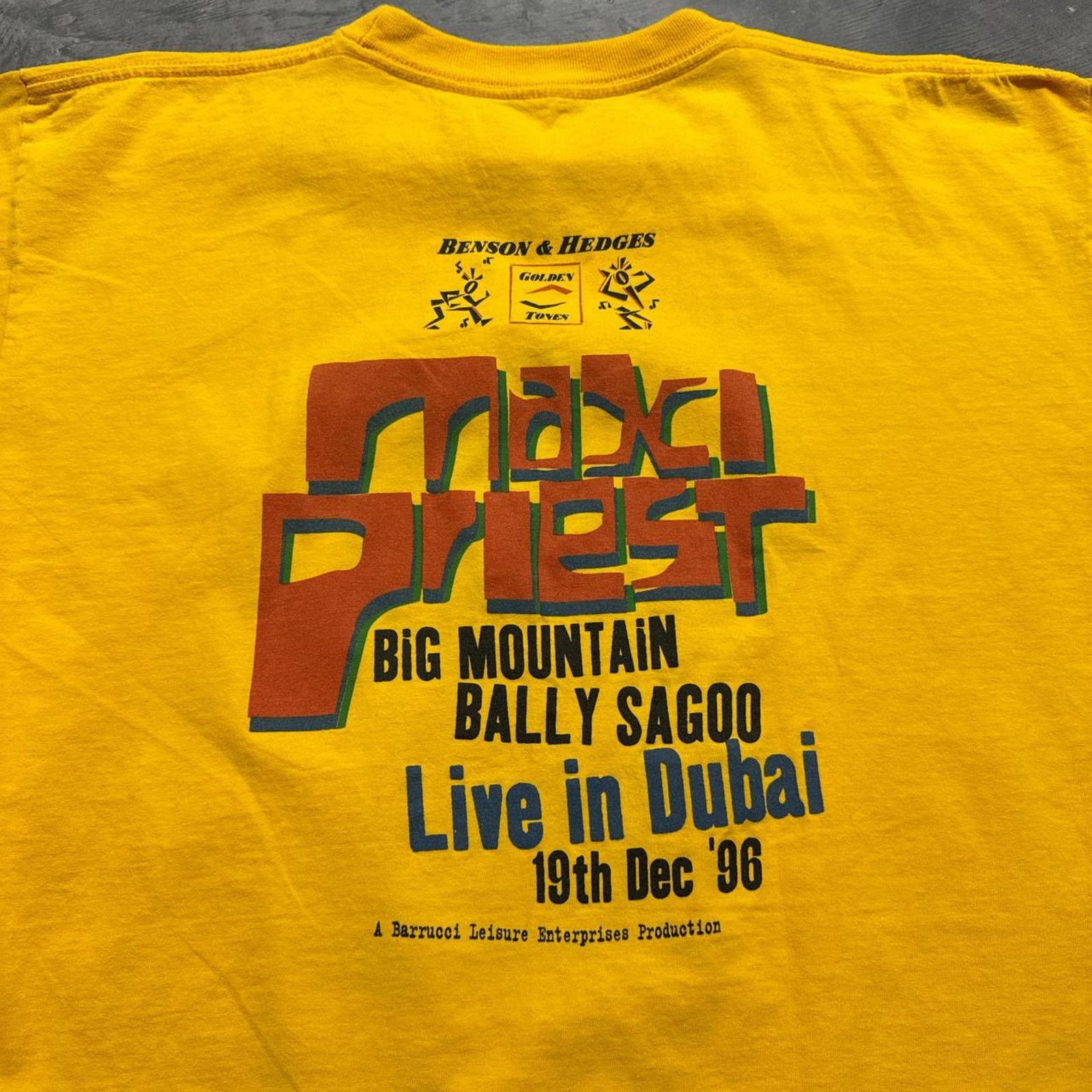 Vintage Maxi Priest Reggae Vintage Live In Dubai Graphic T-Shirt Size US XL / EU 56 / 4 - 7 Thumbnail