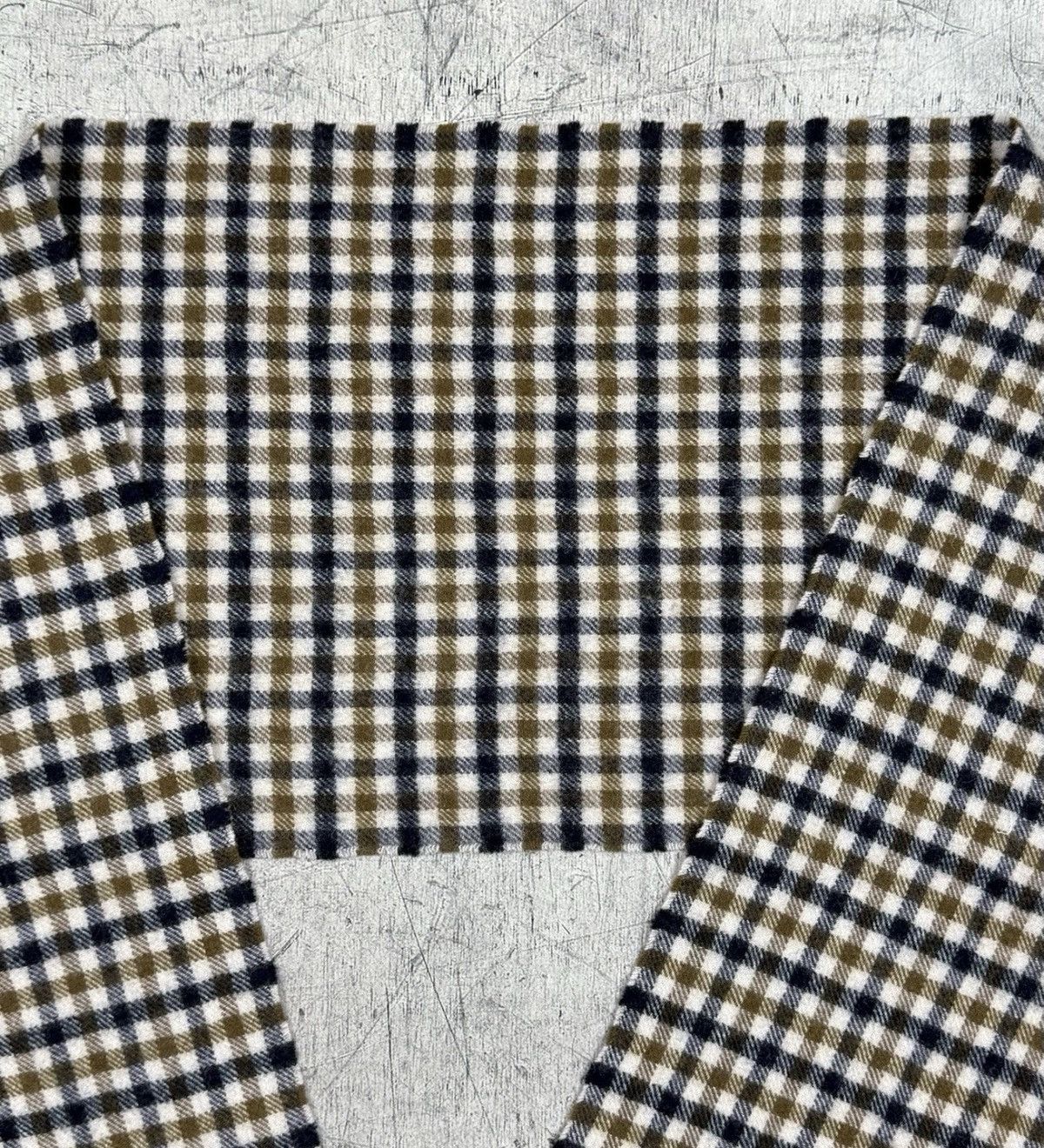 Aquascutum Aquascutum London Checkered 100% Lambs Wool Scarf England Size ONE SIZE - 6 Thumbnail