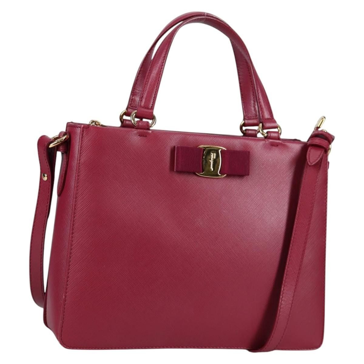 Salvatore Ferragamo Salvatore Ferragamo Vala Handbag Leather Size ONE SIZE - 1 Thumbnail