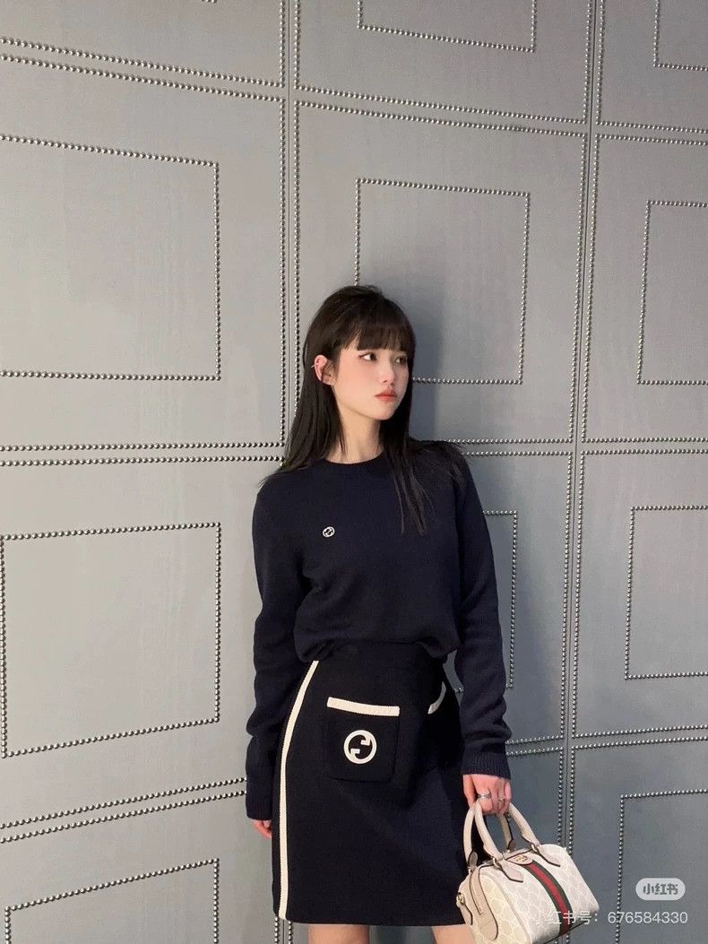 Gucci Gucci 24SS autumn and winter tweed GG logo skirt 2503-Nexta Size 24" / US 00 / IT 34 - 8 Thumbnail