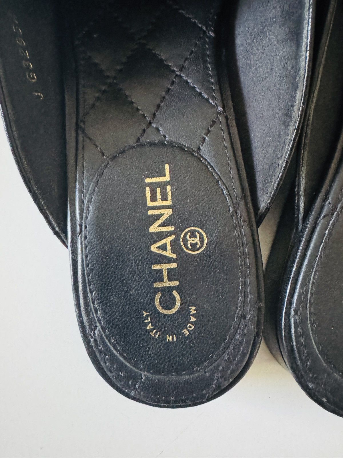 Chanel Authentic CHANEL Lambskin Chain Braided Mules quilted shoes Size US 7 / IT 37 - 8 Thumbnail
