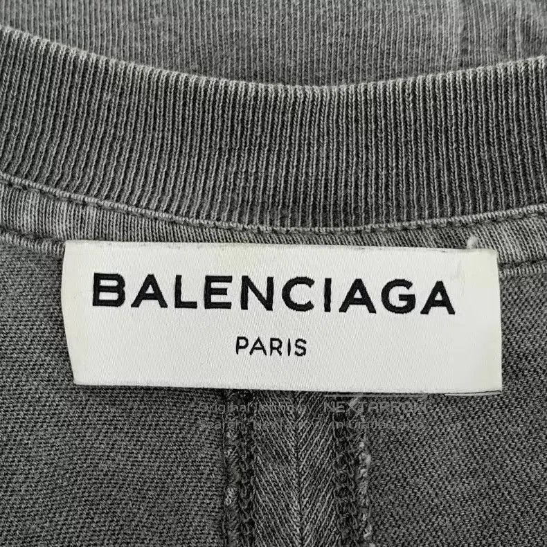 Balenciaga Balenciaga Dark gray washed old logo letter printed round Size US XS / EU 42 / 0 - 5 Thumbnail