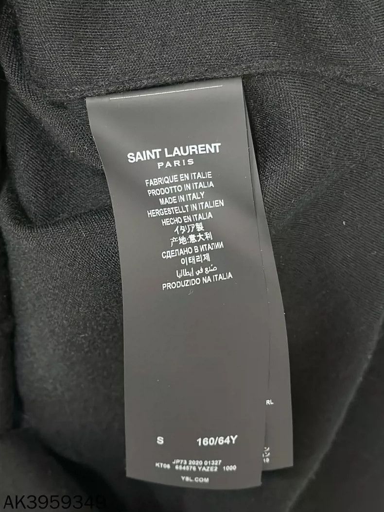 Saint Laurent Paris Saint Laurent Black Long Sleeve Dress-2506 Size S / US 4 / IT 40 - 6 Thumbnail