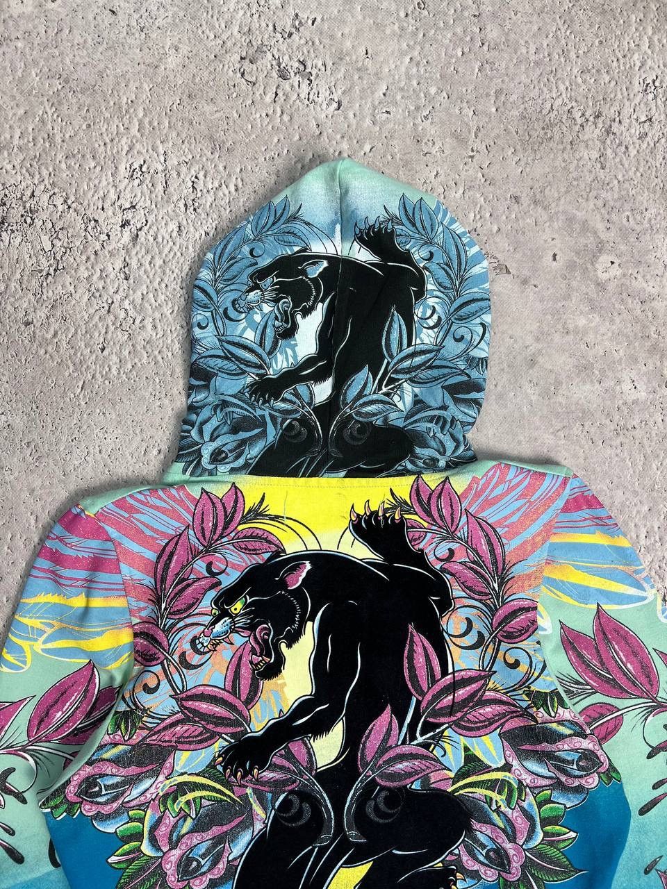 Ed Hardy × Vintage Vintage Ed Hardy Hoodie love kill slowly skull panther Y2K Size US L / EU 52-54 / 3 - 6 Thumbnail
