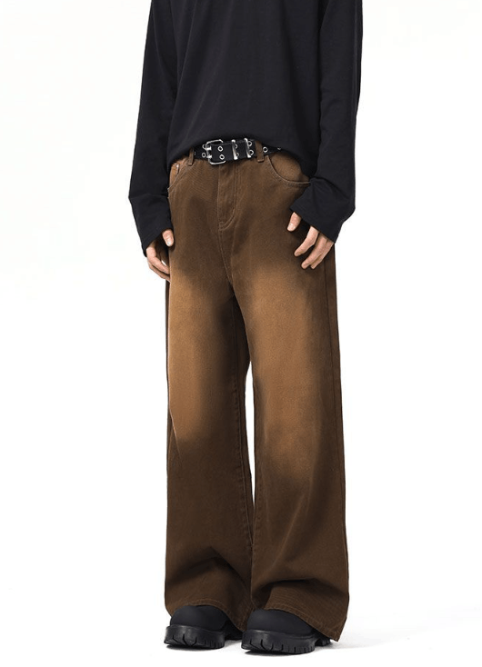 Japanese Brand × Jean Street American retro straight distressed casual jeans y2k Size US 32 / EU 48 - 2 Thumbnail