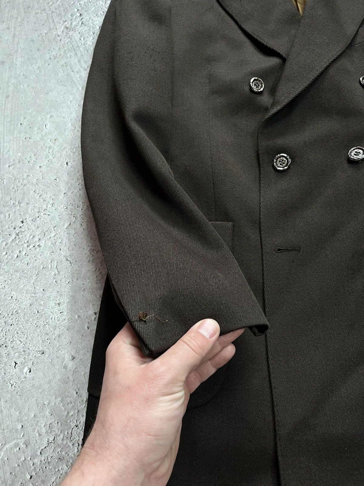 Other Vintage Brown Double Breasted Blazer Wool Mix Size 50 Jacket Size US M / EU 48-50 / 2 - 4 Thumbnail