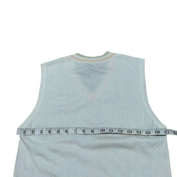 Burberry NWT Burberry Golf Cream White Cotton Vest Size Large Sleevel Size L / US 10 / IT 46 - 10 Thumbnail