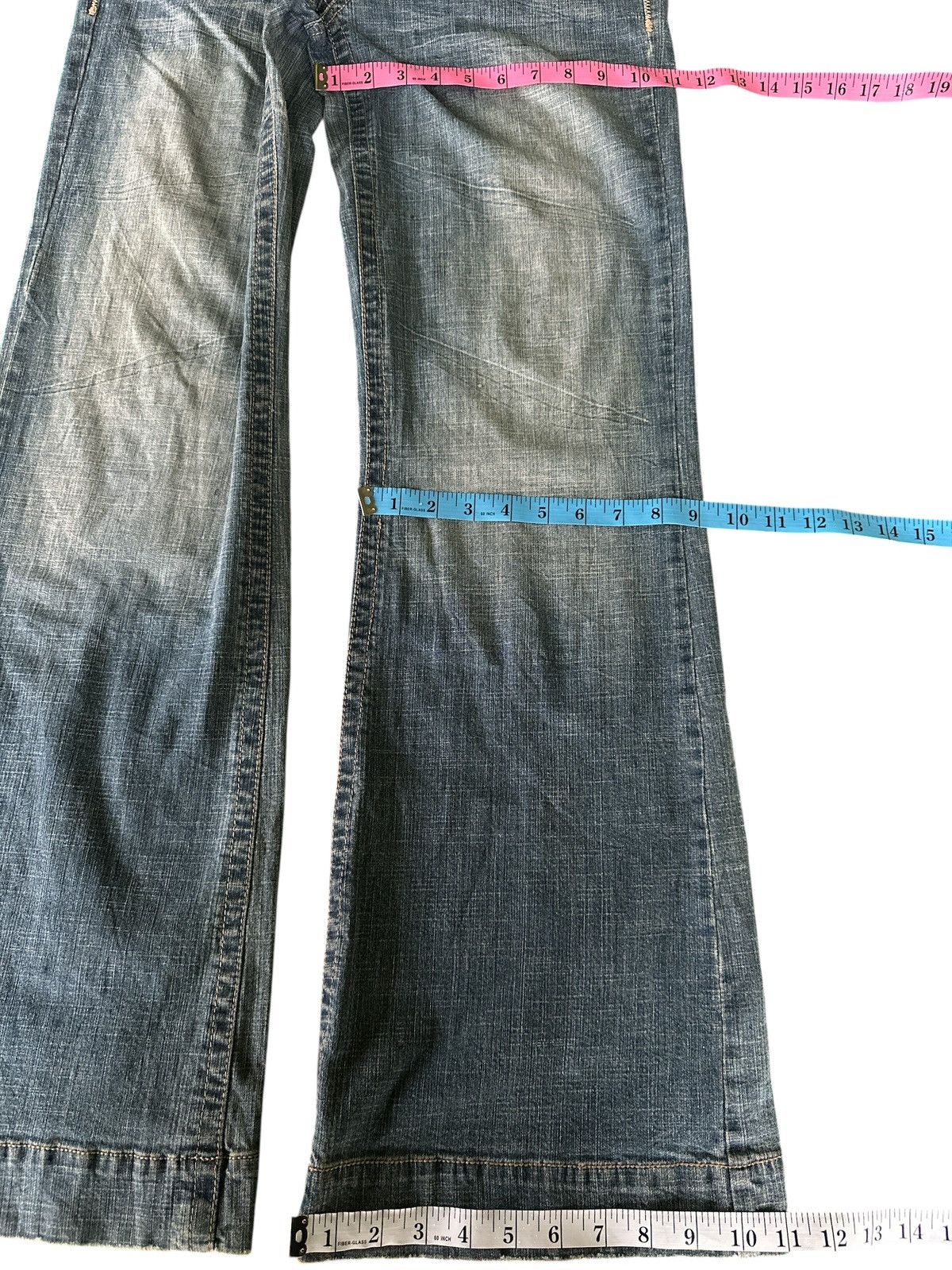 Kapital Flare 90s Style Hydraulic Denim 34x43 Size US 34 / EU 50 - 11 Thumbnail