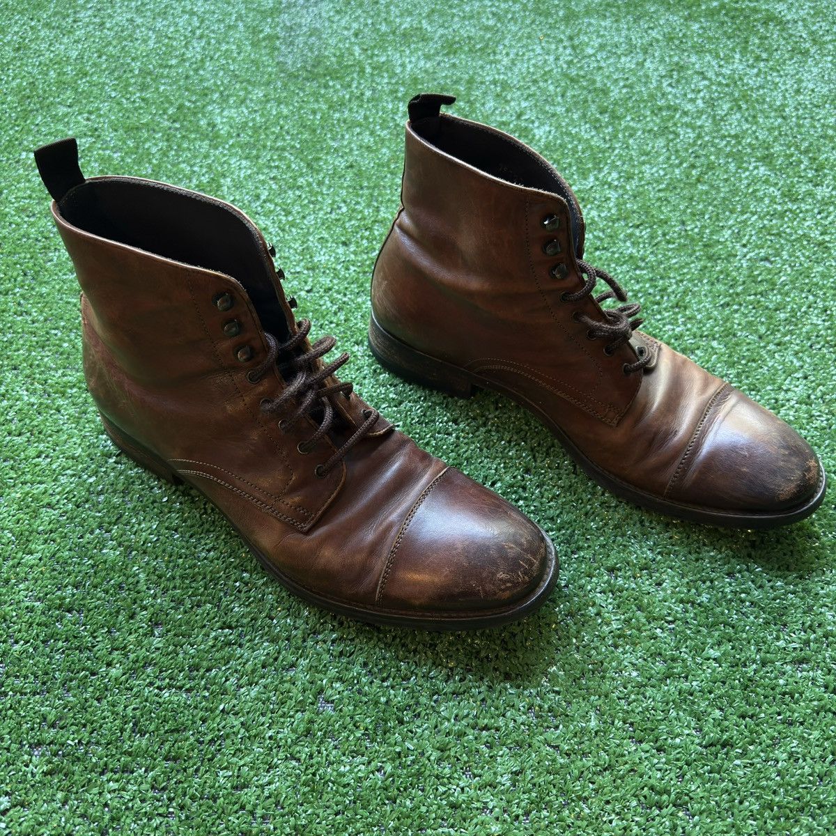 Vintage Vintage Leather Ankle Boots Made In Italy Size US 8.5 / EU 41-42 - 3 Thumbnail