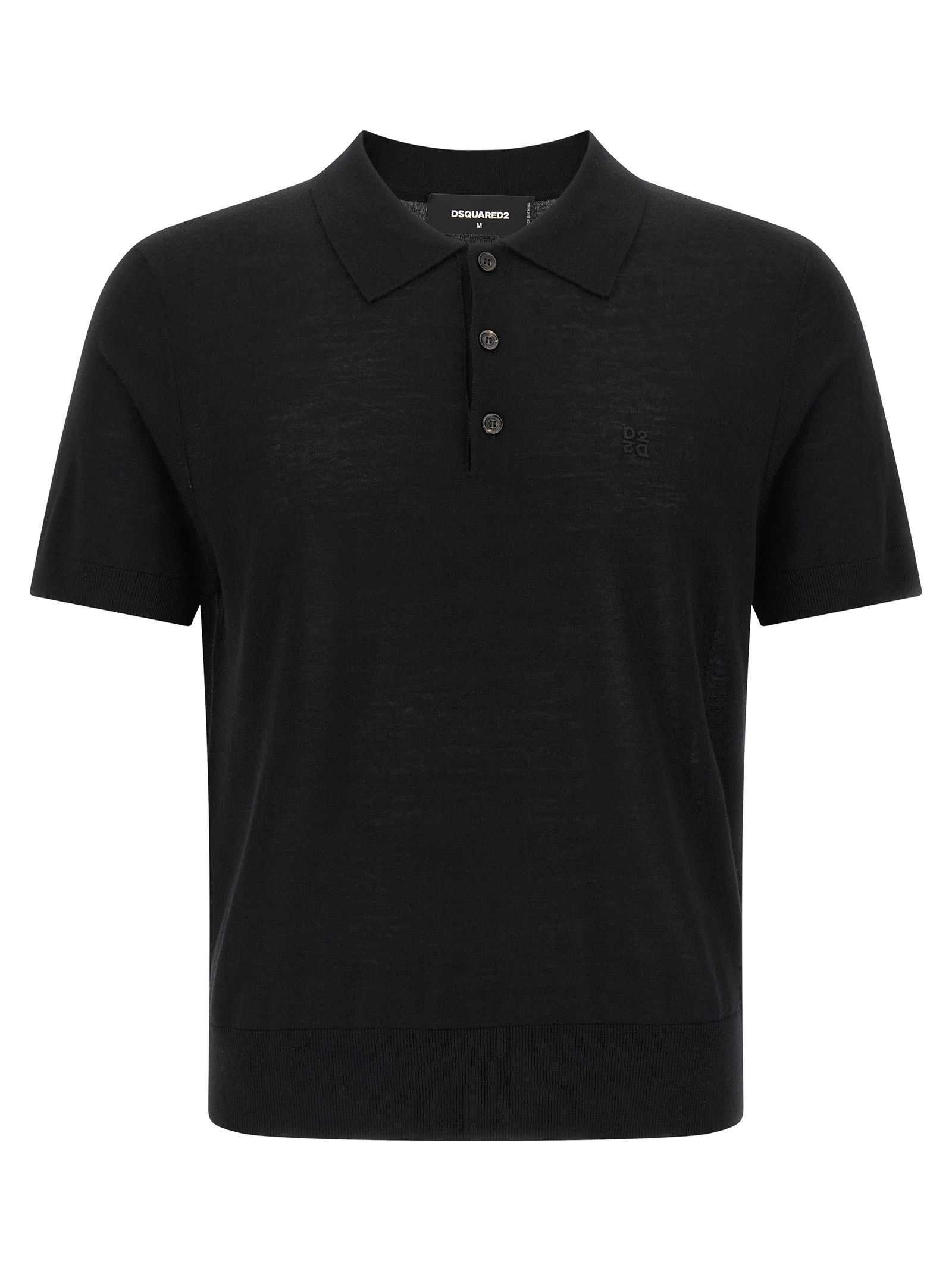 Dsquared2 Wool Polo Shirt Size US M / EU 48-50 / 2 - 1 Thumbnail