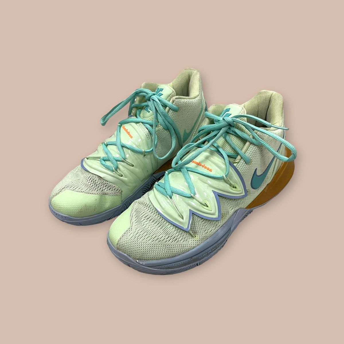 image of Nickelodeon x Nike Kyrie 5 X Spongebob Squarepants 'squidward' Shoes in Blue, Men's (Size 10)