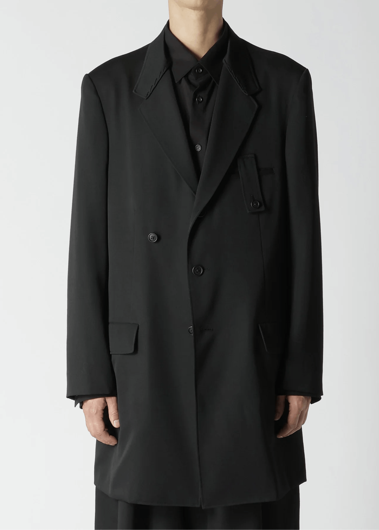 Y's for Men × Yohji Yamamoto Yohji Yamamoto Y's For Men - W/GABARDINE HOODED JACKET Size US L / EU 52-54 / 3 - 3 Thumbnail
