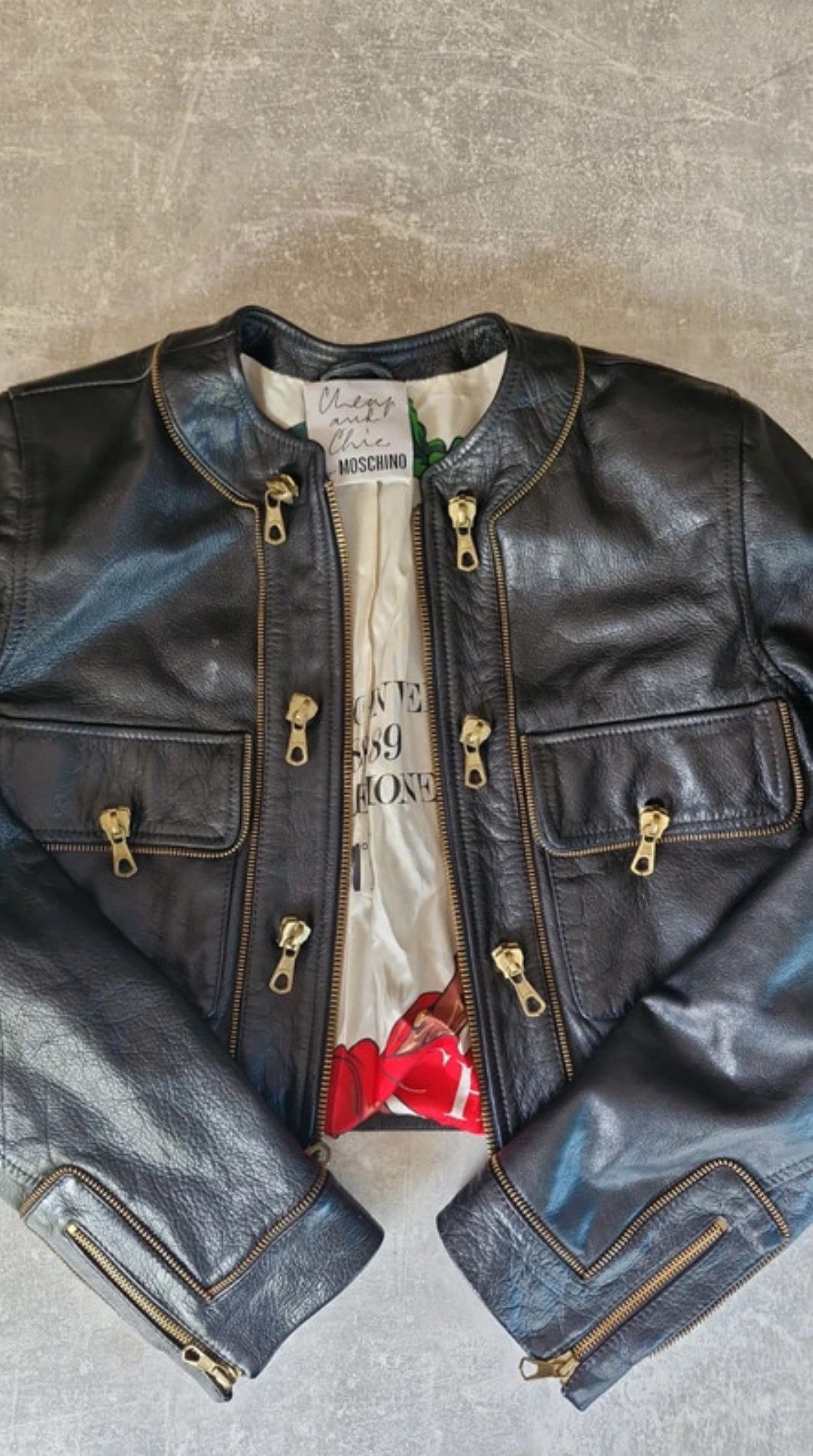 Moschino Leather jacket Moschino Cheap & Chic autunno-inverno 88-89 Size M / US 6-8 / IT 42-44 - 5 Thumbnail