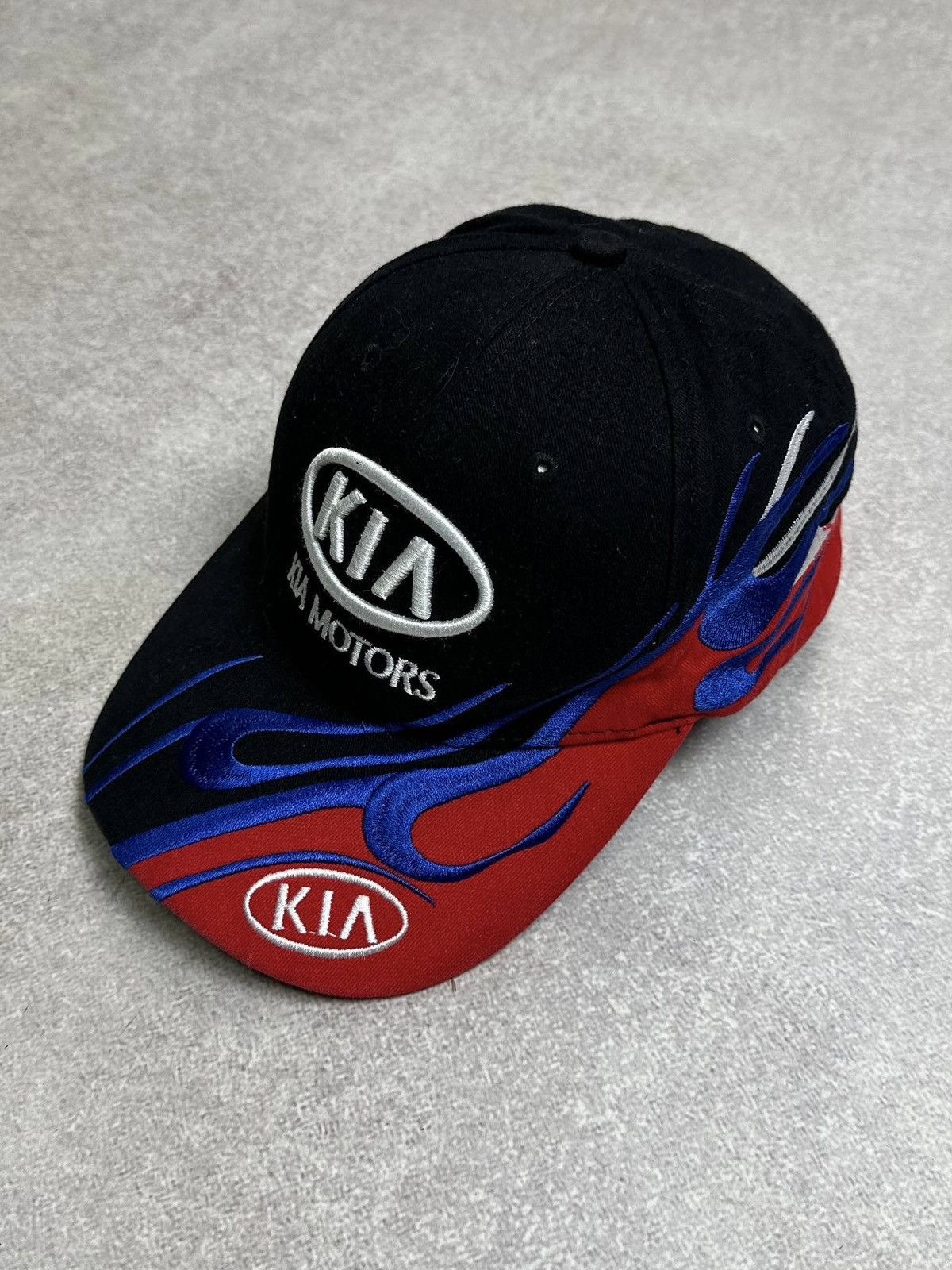 Vintage Vintage Kia Avantgarde Flames Embroidery Cap Os Size ONE SIZE - 1 Thumbnail