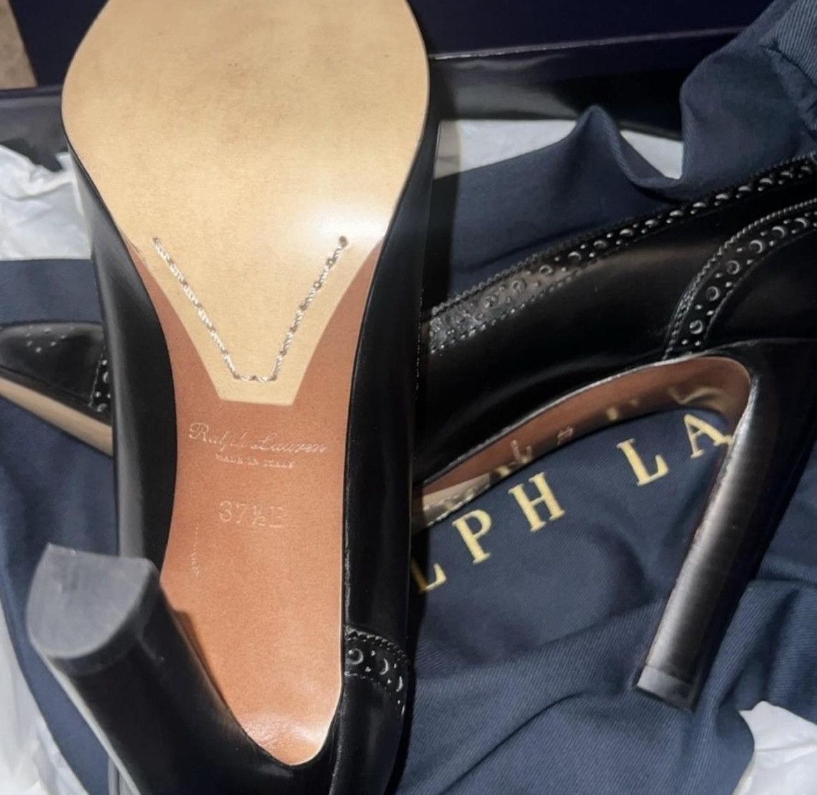 Polo Ralph Lauren Black Ralph Lauren pumps Size US 7.5 / IT 37.5 - 3 Thumbnail