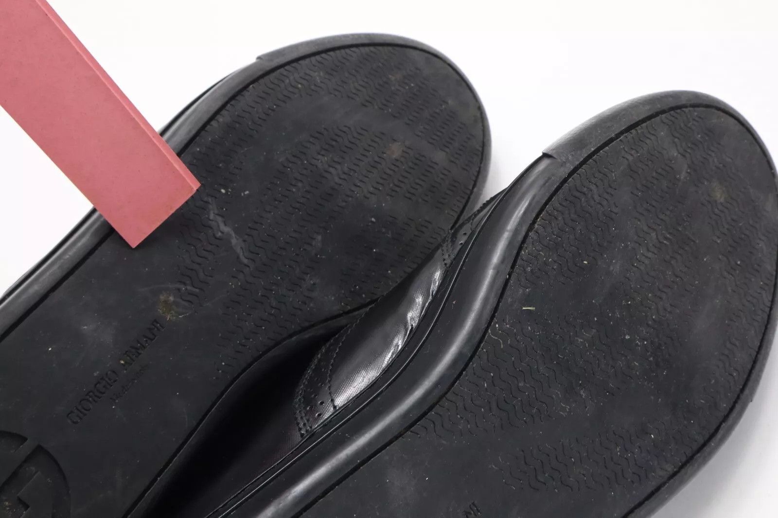 Giorgio Armani GIORGIO ARMANI Shoes Men's EU 43 Black Leather Almond Toe Size US 10 / EU 43 - 13 Thumbnail