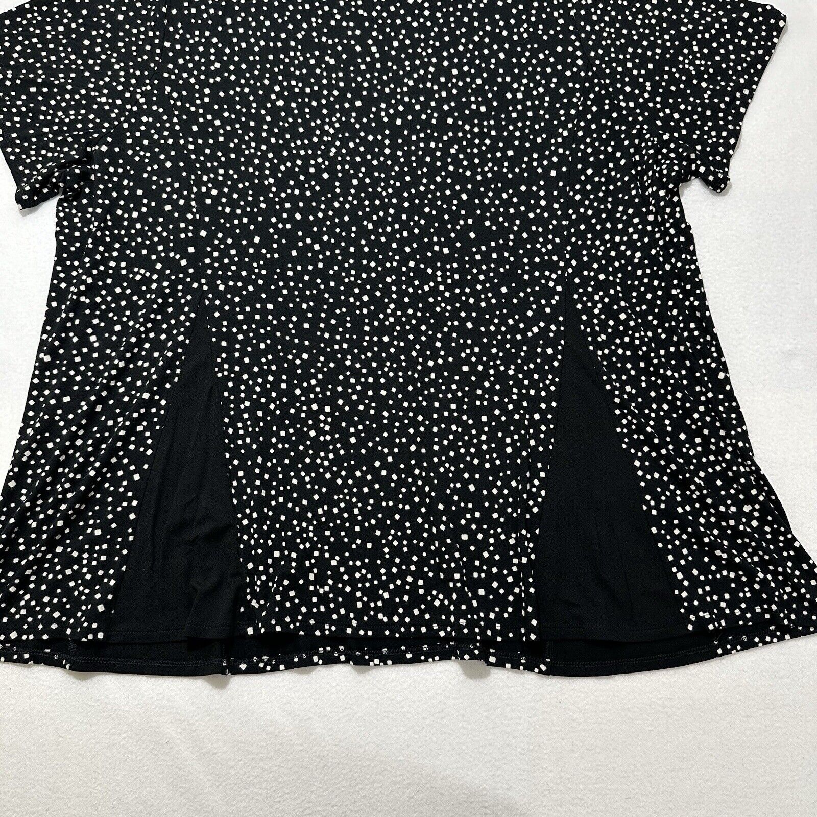 J. Jill J. Jill 3XL Wearever Collection Black White Polka Dot Blouse Size 3XL / US 20-22 - 12 Thumbnail