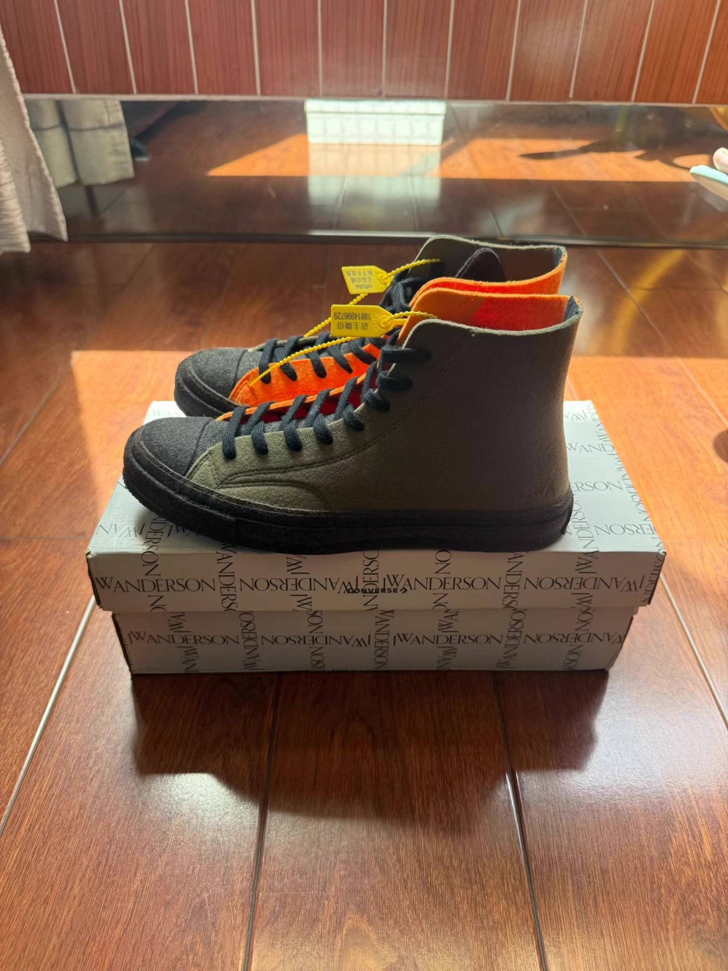 Converse Converse x JW Anderson Orange Green 162953C Q17 Size US 9 / EU 42 - 4 Thumbnail