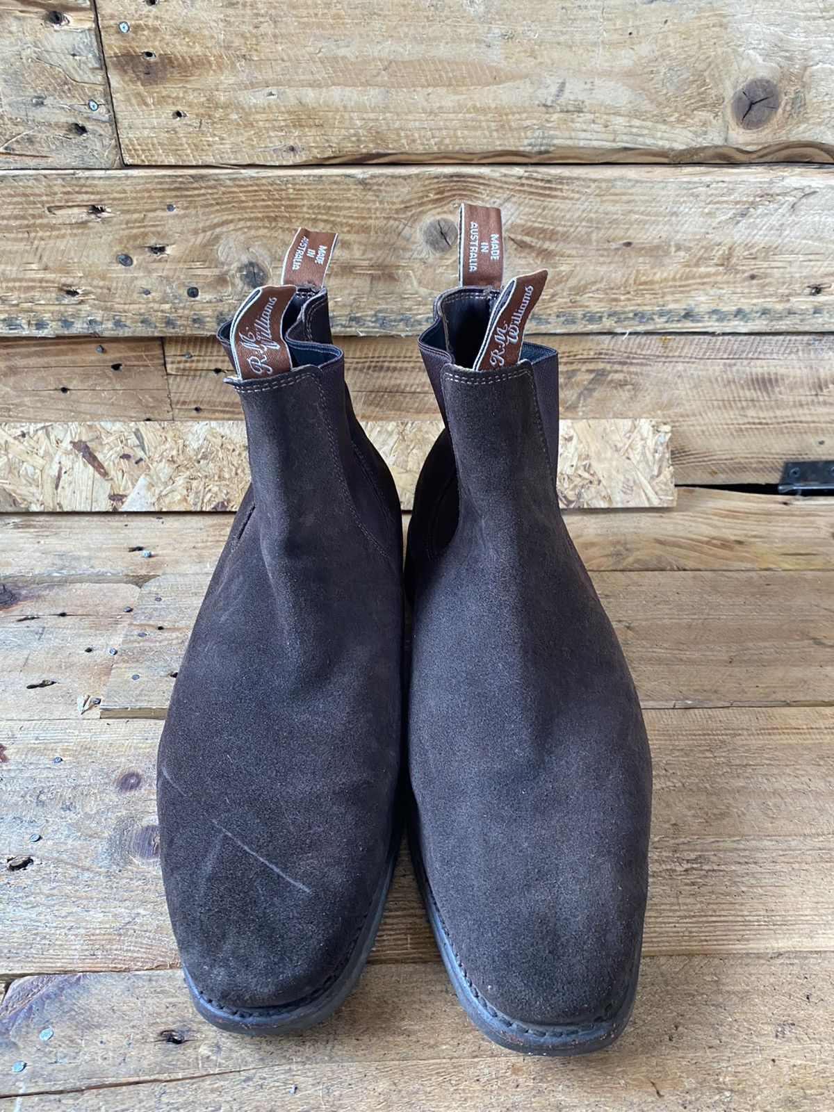 R.M. Williams Rm williams brown suede chelsea boots sz uk 10H Size US 11 / EU 44 - 2 Thumbnail