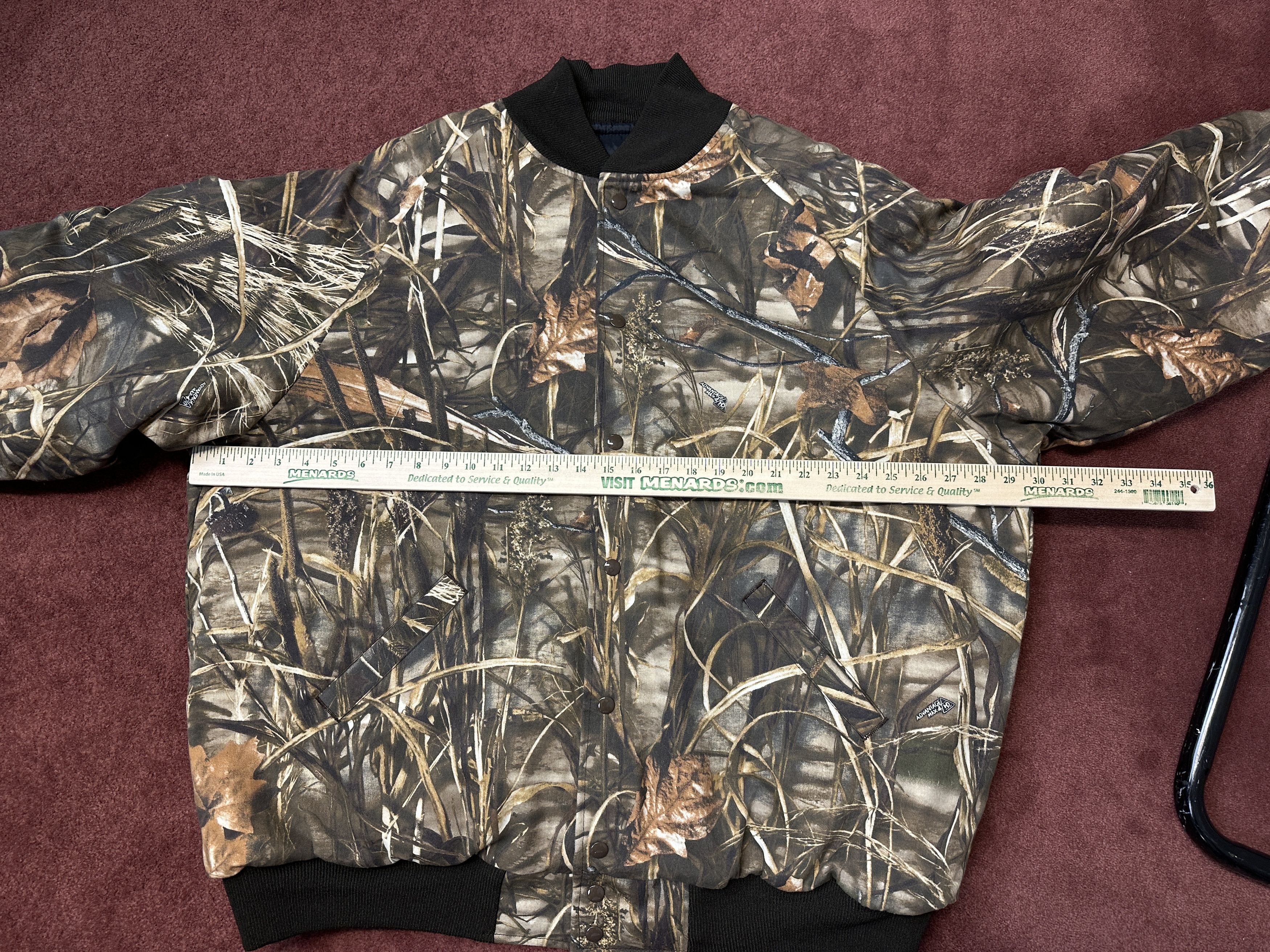 Realtree Vintage Advantage Max Camo Snap Button Bomber NWOT XXL Size US XXL / EU 58 / 5 - 11 Thumbnail