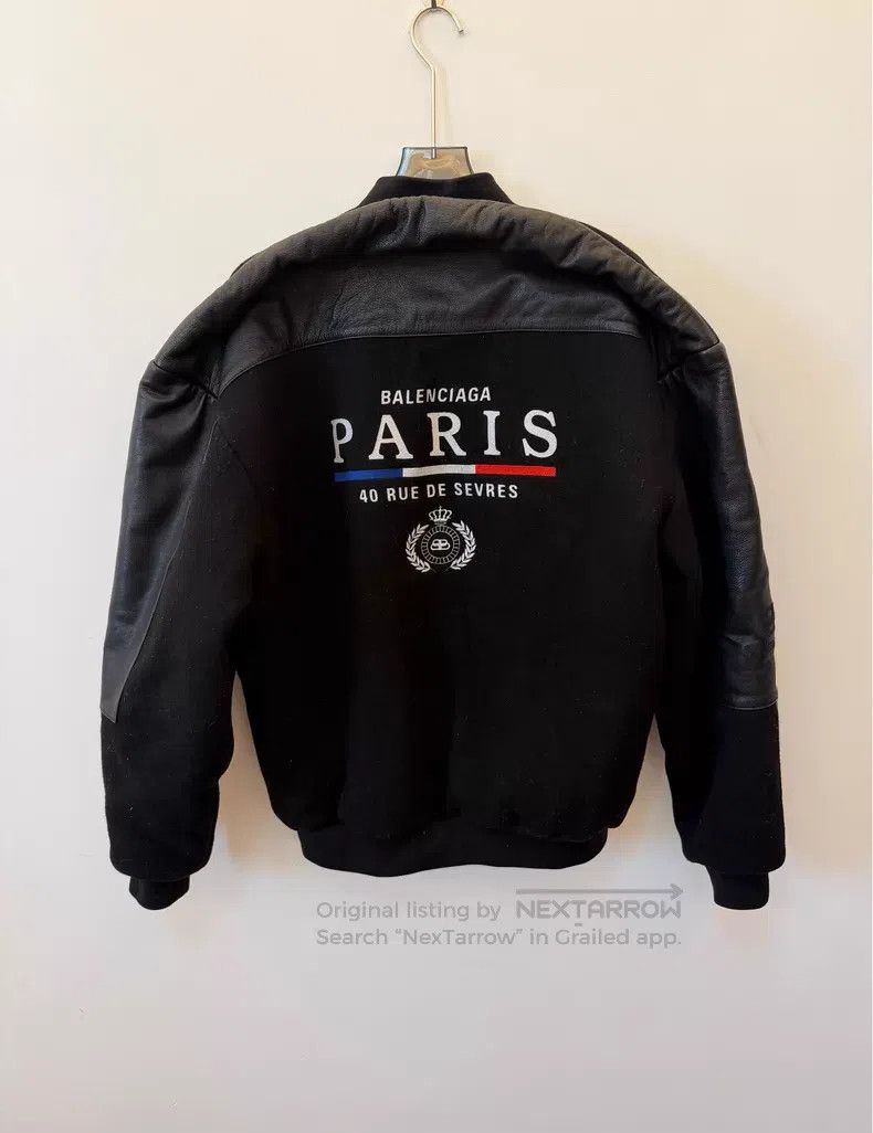 Balenciaga Balenciaga Fur Lined PARIS Jacket Size US S / EU 44-46 / 1 - 2 Thumbnail