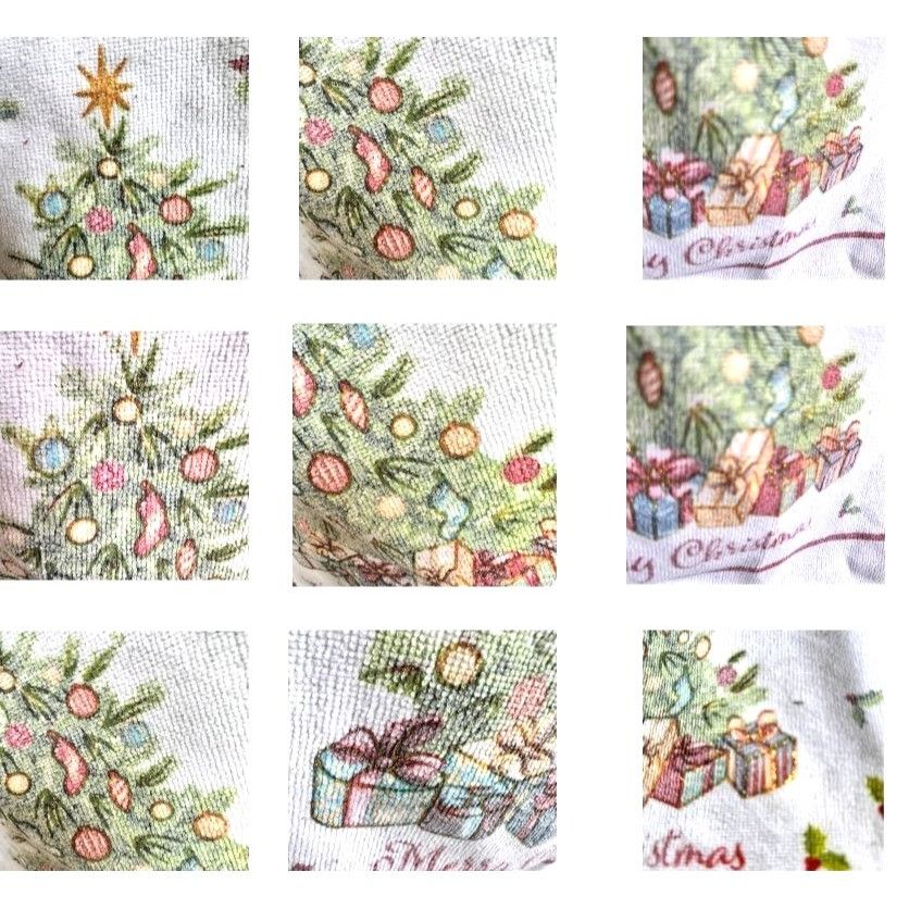 Vintage Vintage Kitchen Dish Hand Towel Christmas Tree Gold Flitter Size ONE SIZE - 6 Thumbnail