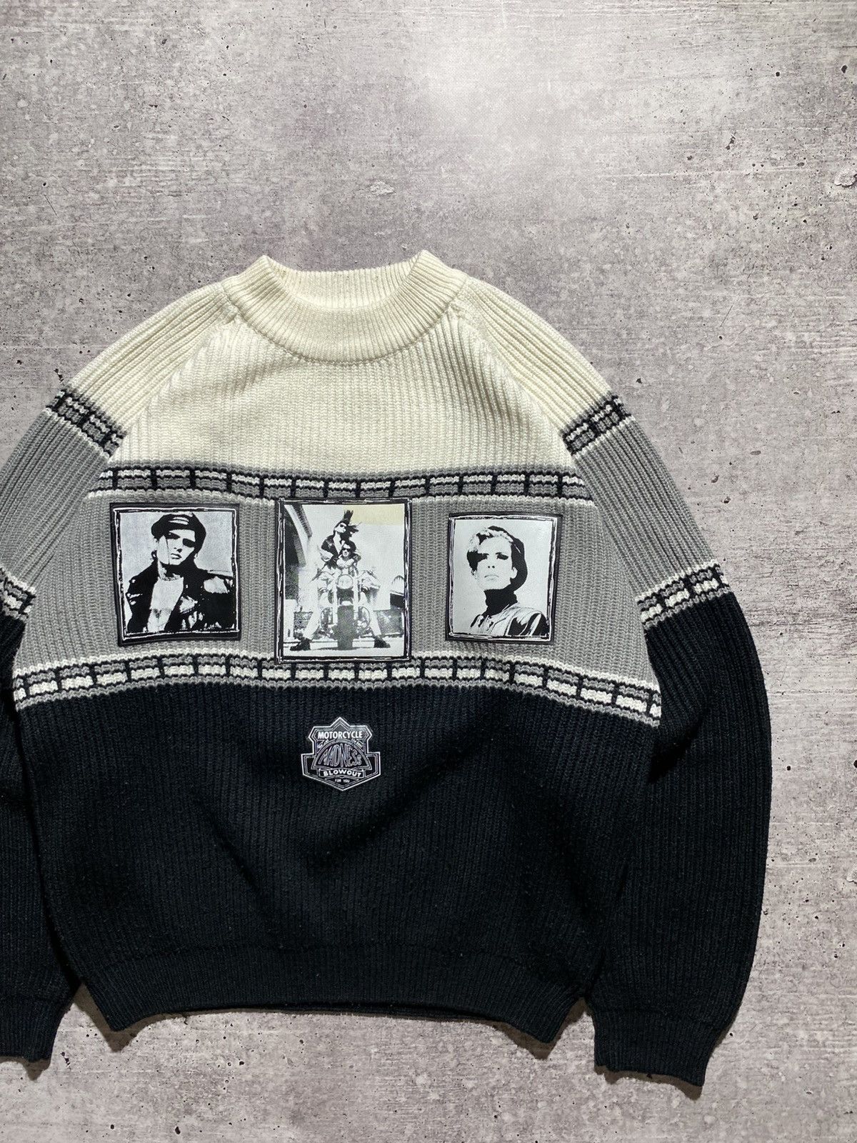 Harley Davidson × Vintage Motorcycle Blowout vintage sweater Size US M / EU 48-50 / 2 - 3 Thumbnail