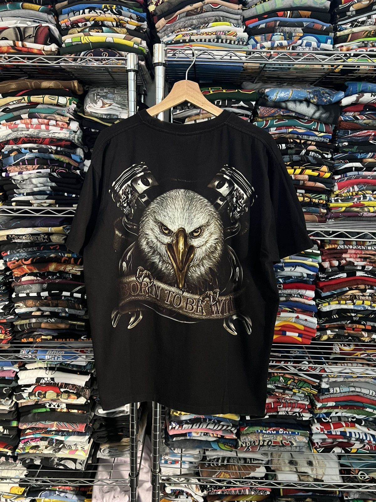 Harley Davidson 2000s Motorcycles Eagle Live to Ride be Wild AOP Tee Size US XL / EU 56 / 4 - 2 Thumbnail