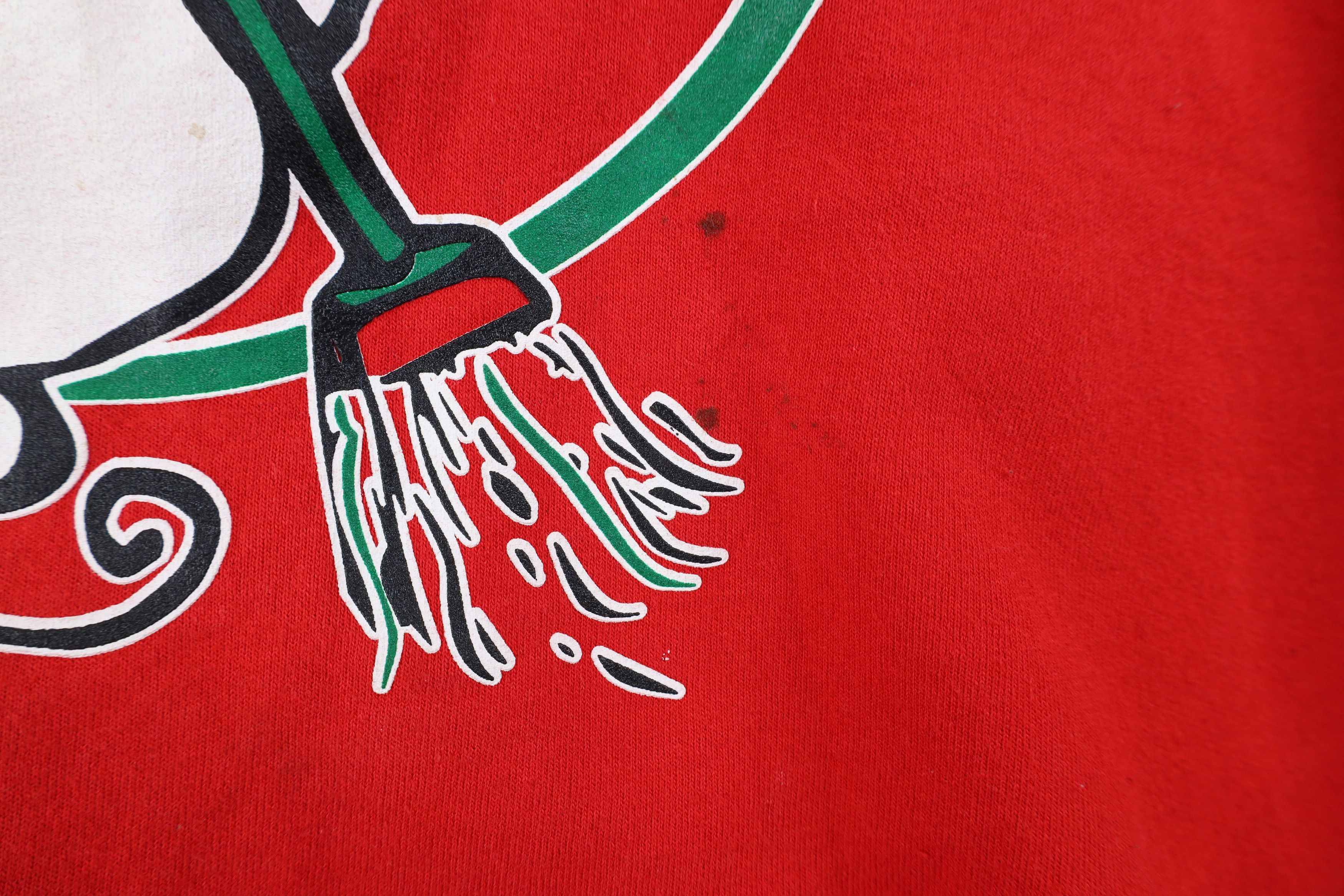 Vintage Vintage 90s The Snowman Hockey Crewneck Sweatshirt Red Size US XL / EU 56 / 4 - 6 Thumbnail