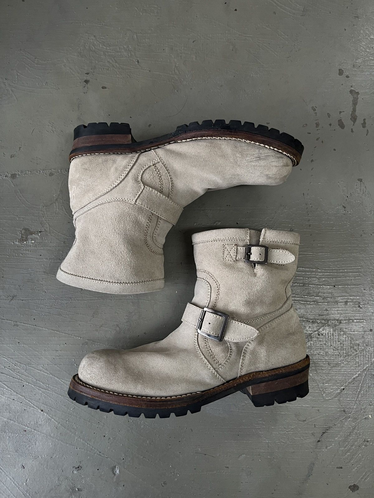 Dirk Bikkembergs Archive Japan Jackrose Suede Leather Engineer Boots Size US 9 / EU 42 - 4 Thumbnail