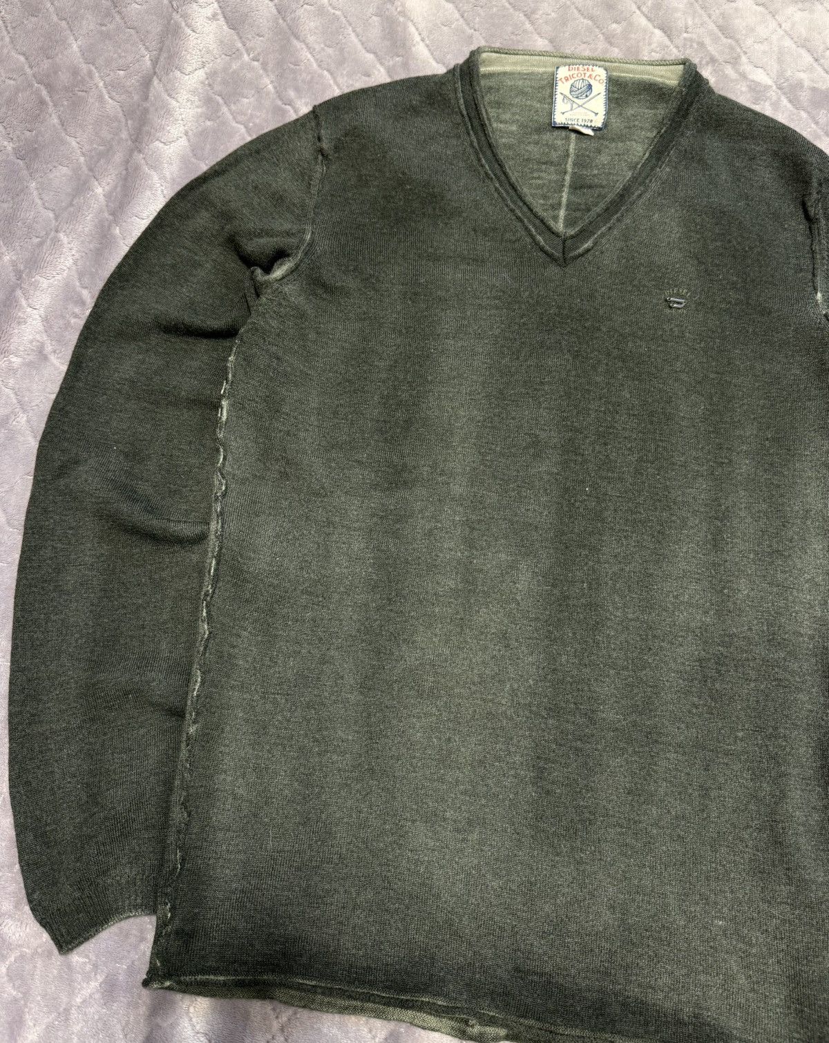 Diesel × Hysteric Glamour Vintage Archive Diesel Faded Avantgarde Sweater Size US L / EU 52-54 / 3 - 4 Thumbnail