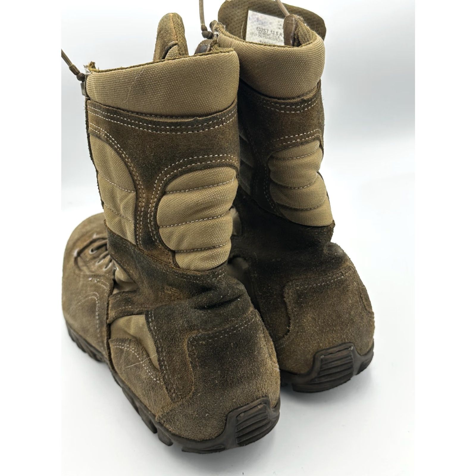 Vintage Belleville Sabre 533 ST Boots Mens Size 13.5 Brown Combat Steel Toe ASTM EH Size US 14 / EU 47 - 6 Thumbnail