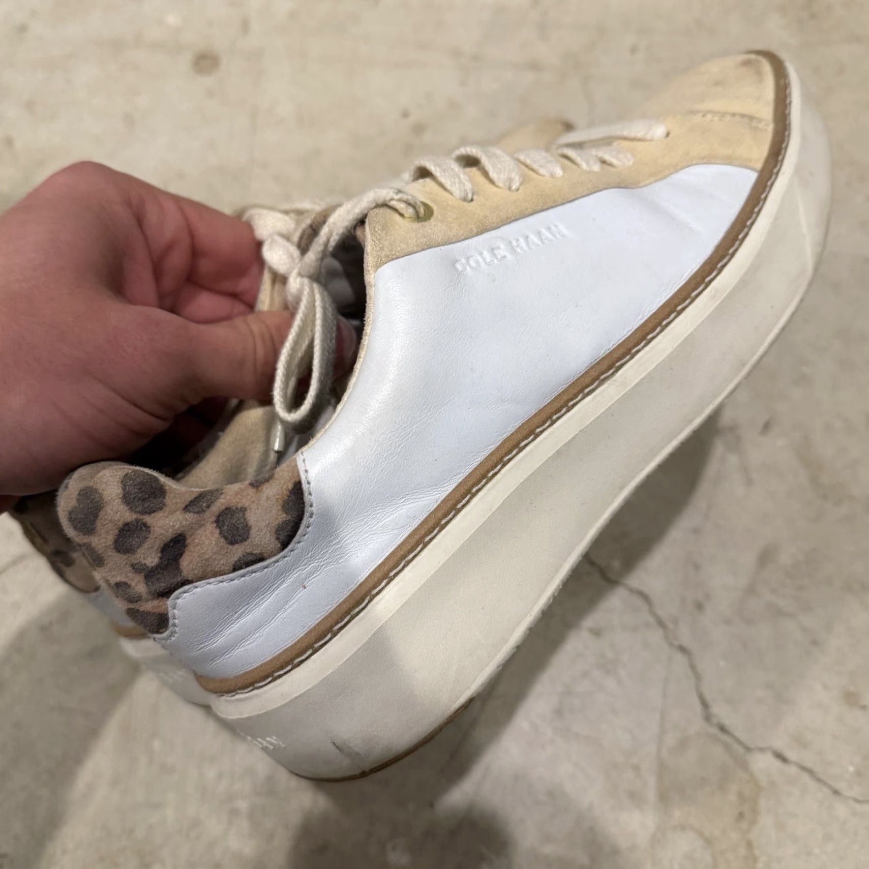 Cole Haan Cole Haan Womens Grand 360 TopSpin White Leopard Sneakers W26550 Size 7 B US Sneakers Size US 7 / IT 37 - 4 Thumbnail