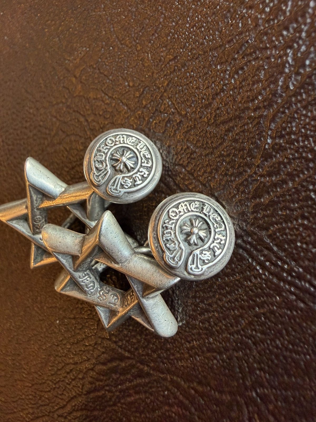 Chrome Hearts Chrome Hearts .925 Sterling Silver Star of David Cufflinks Size ONE SIZE - 2 Thumbnail