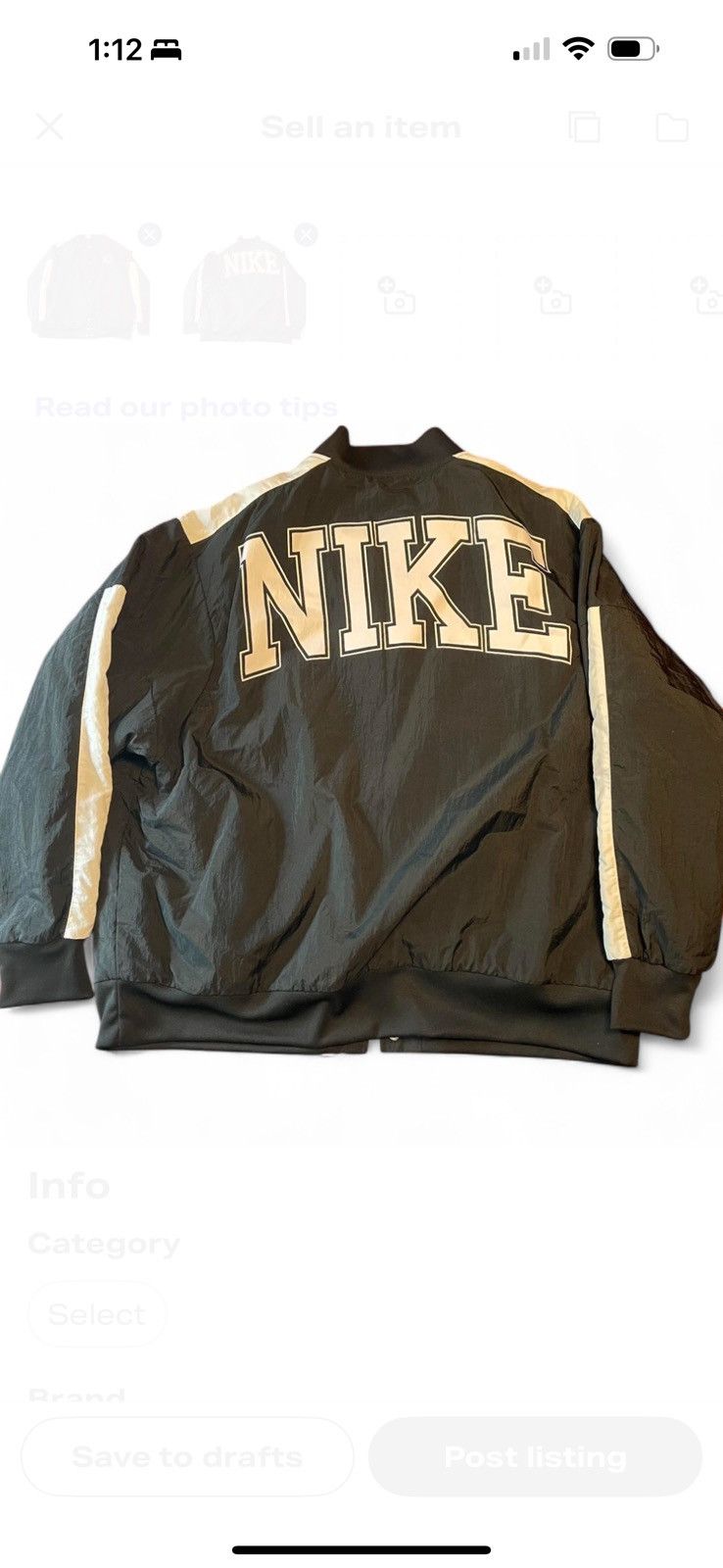 Nike Spell out windbreaker bomber Size US M / EU 48-50 / 2 - 1 Thumbnail