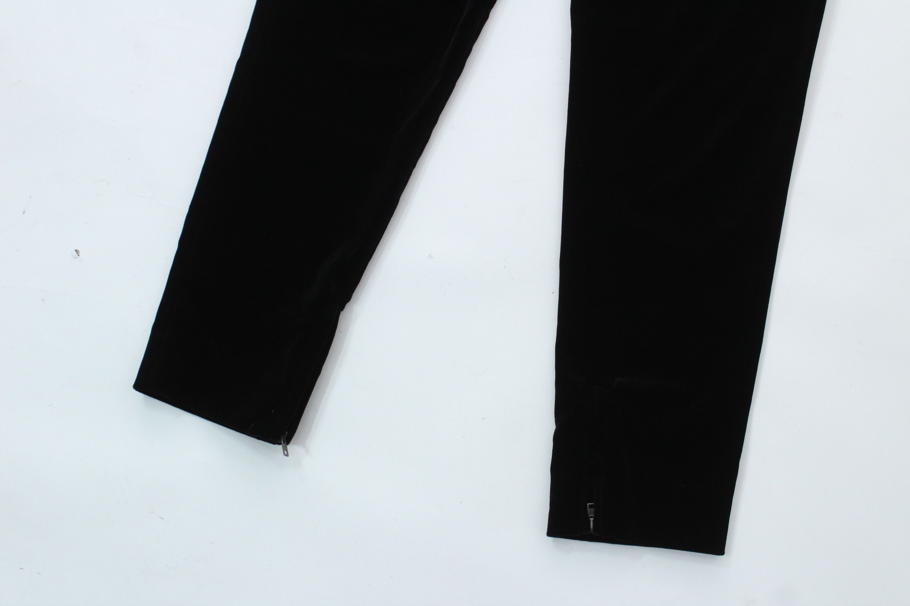Miu Miu Miu Miu Black Velvet Ankle Zip Trousers Pants IT 40 Size 27" / US 4 / IT 40 - 4 Thumbnail
