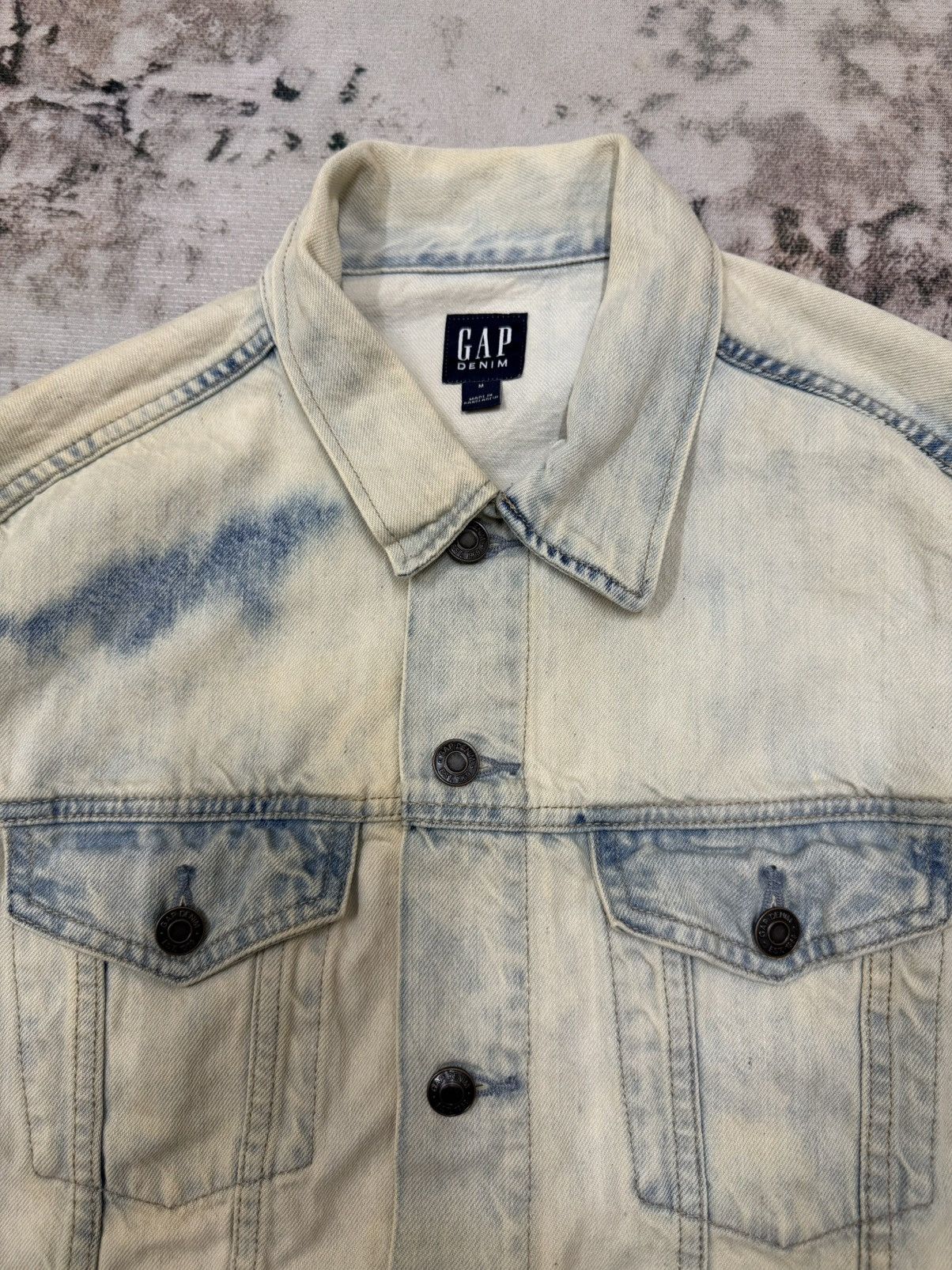 Gap Gap Denim Acid Wash Denim Jacket Size US M / EU 48-50 / 2 - 6 Thumbnail