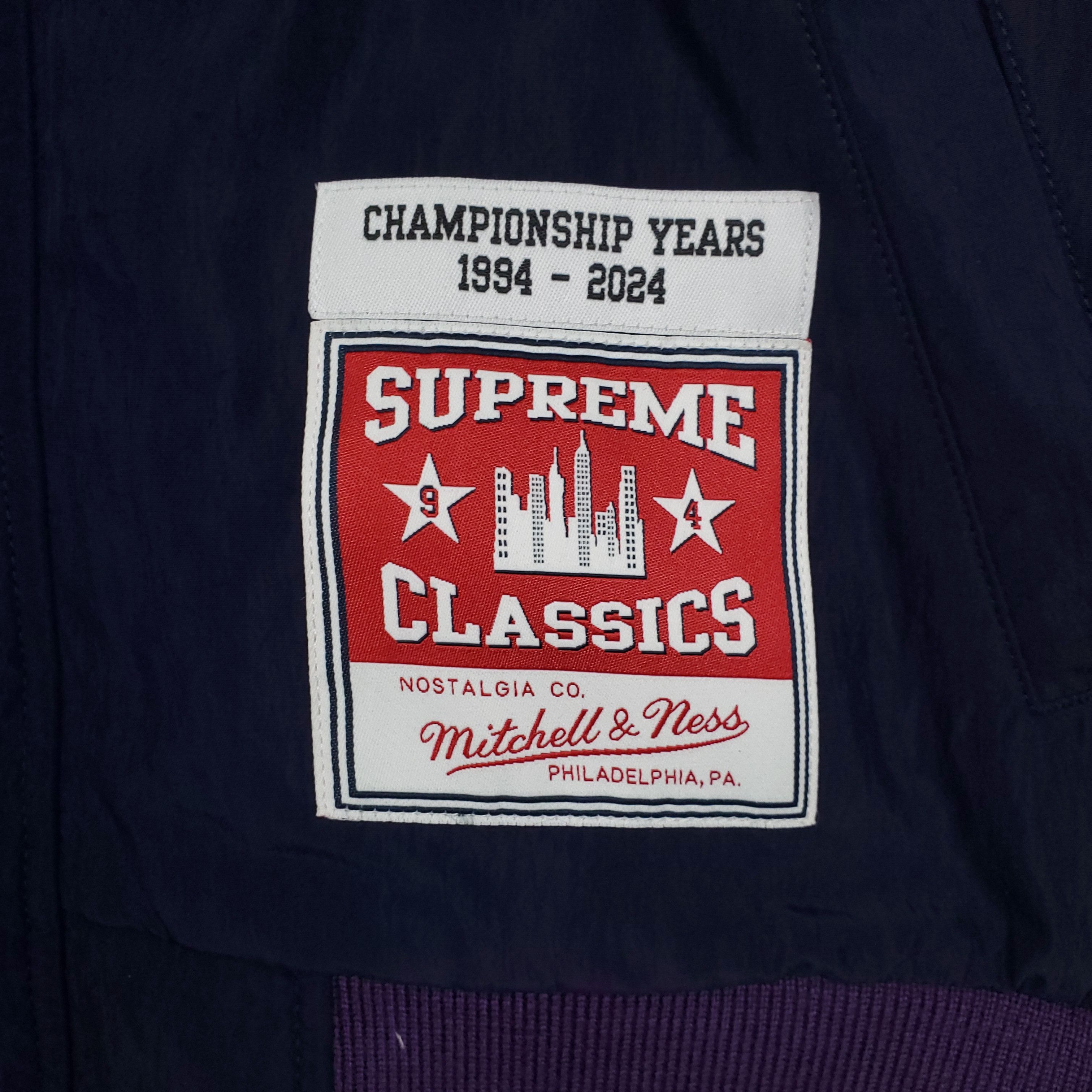 Mitchell & Ness × Supreme Supreme x Mitchell & Ness Large Jacket Navy Nylon New Size US L / EU 52-54 / 3 - 4 Thumbnail