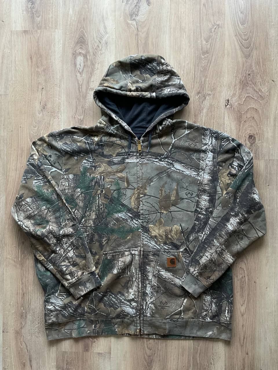 image of Carhartt Realtree Camouflage Zip-Through Hoodie, Men's (Size 2XL)