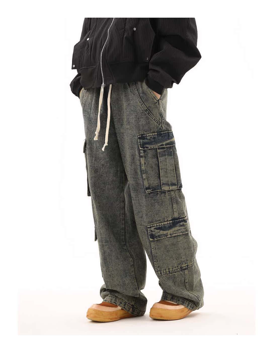 Jean × Vintage y2k washed faded baggy hiphop cargo jeans Size US 30 / EU 46 - 4 Thumbnail