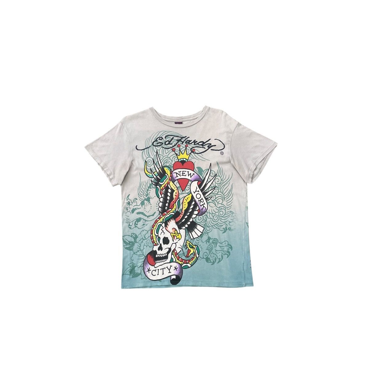 Christian Audigier × Ed Hardy Ed Hardy by Christian Audigier Skull New York T-Shirt Size M Size US M / EU 48-50 / 2 - 1 Thumbnail