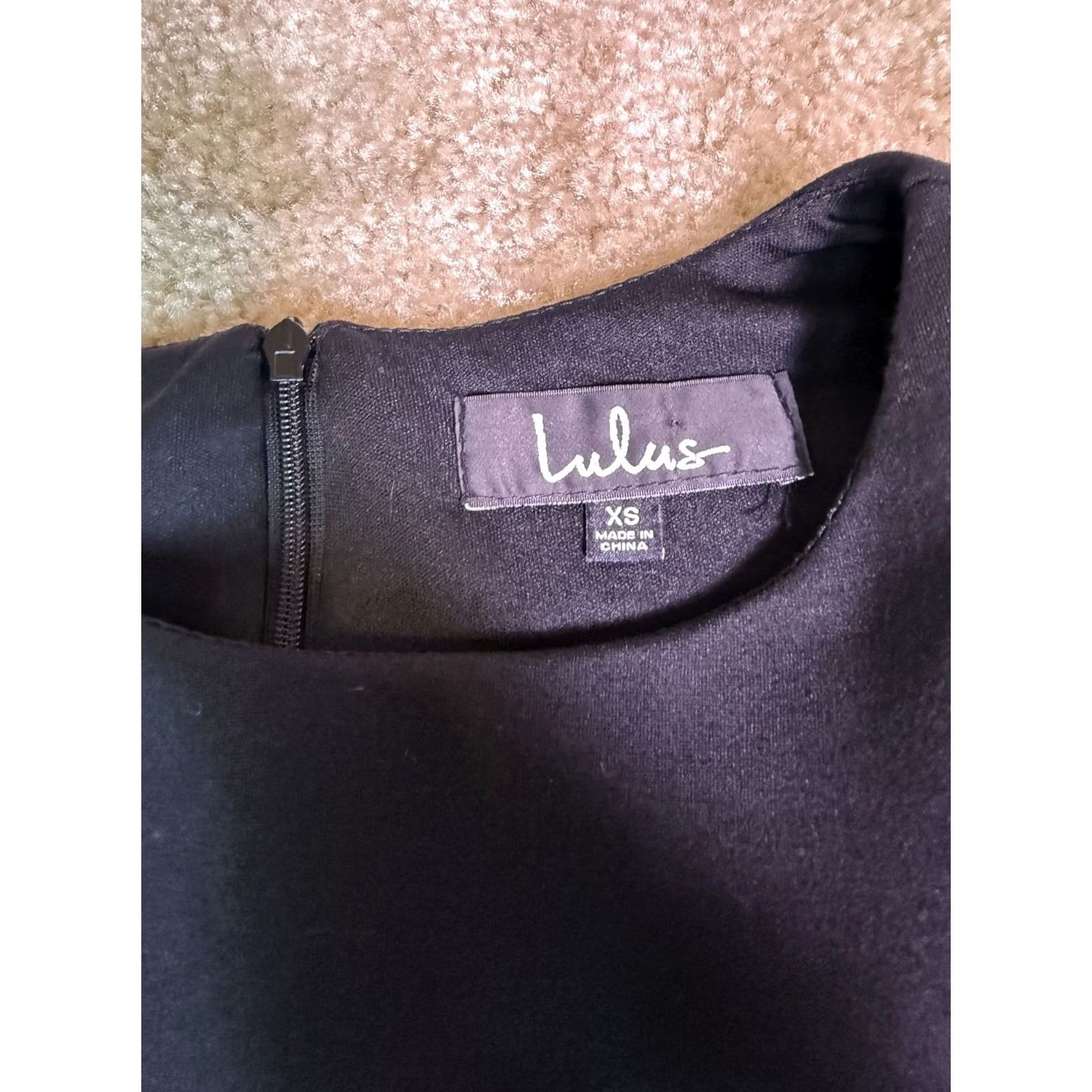 Lulus Lulus Black Long Sleeve Midi Dress Rayon Blend XS D494 Women's Casual Size XS / US 0-2 / IT 36-38 - 5 Thumbnail