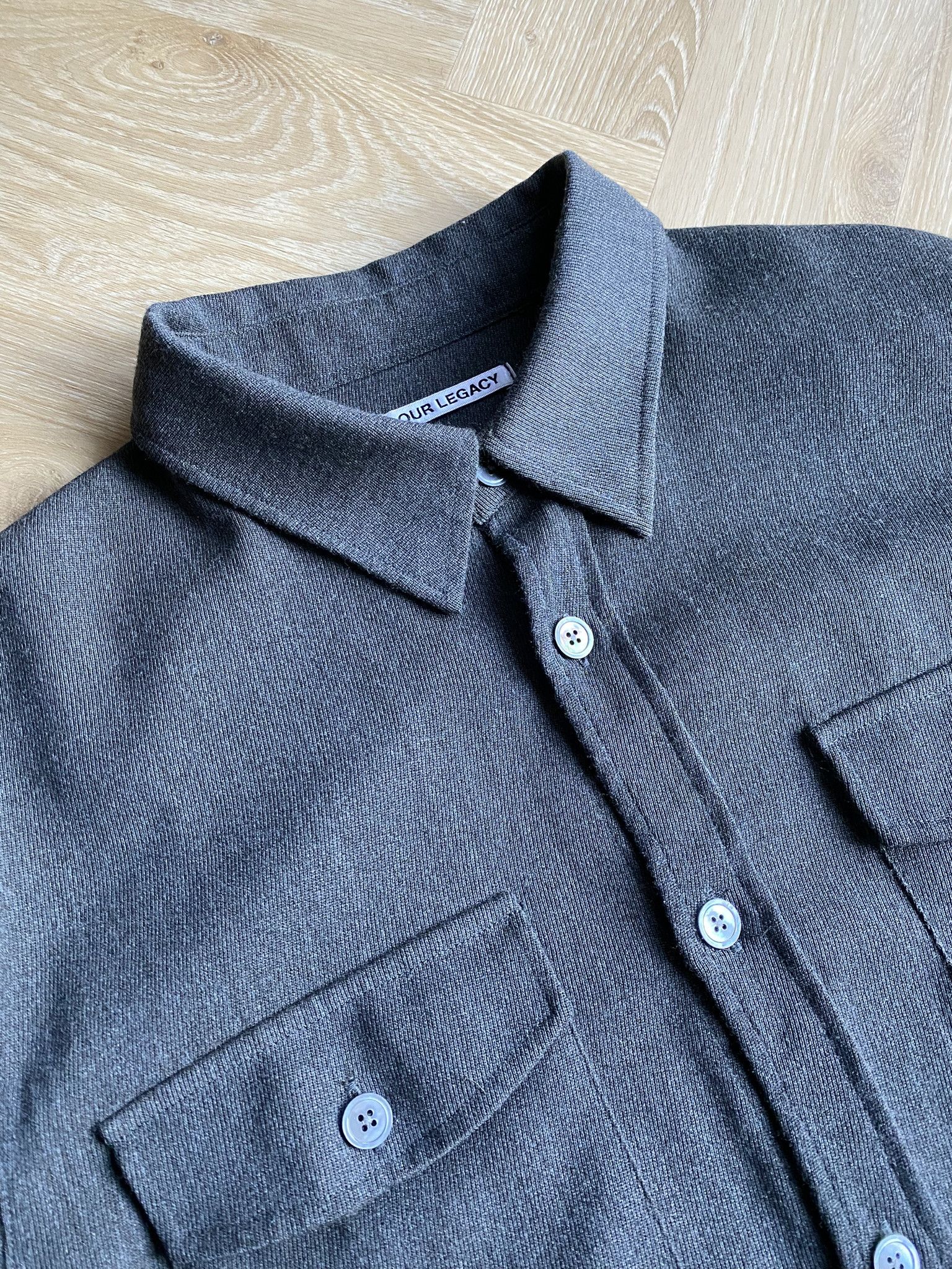 Our Legacy 50/L - Hunting Wool Grey - CPO Shirt Size US L / EU 52-54 / 3 - 10 Thumbnail