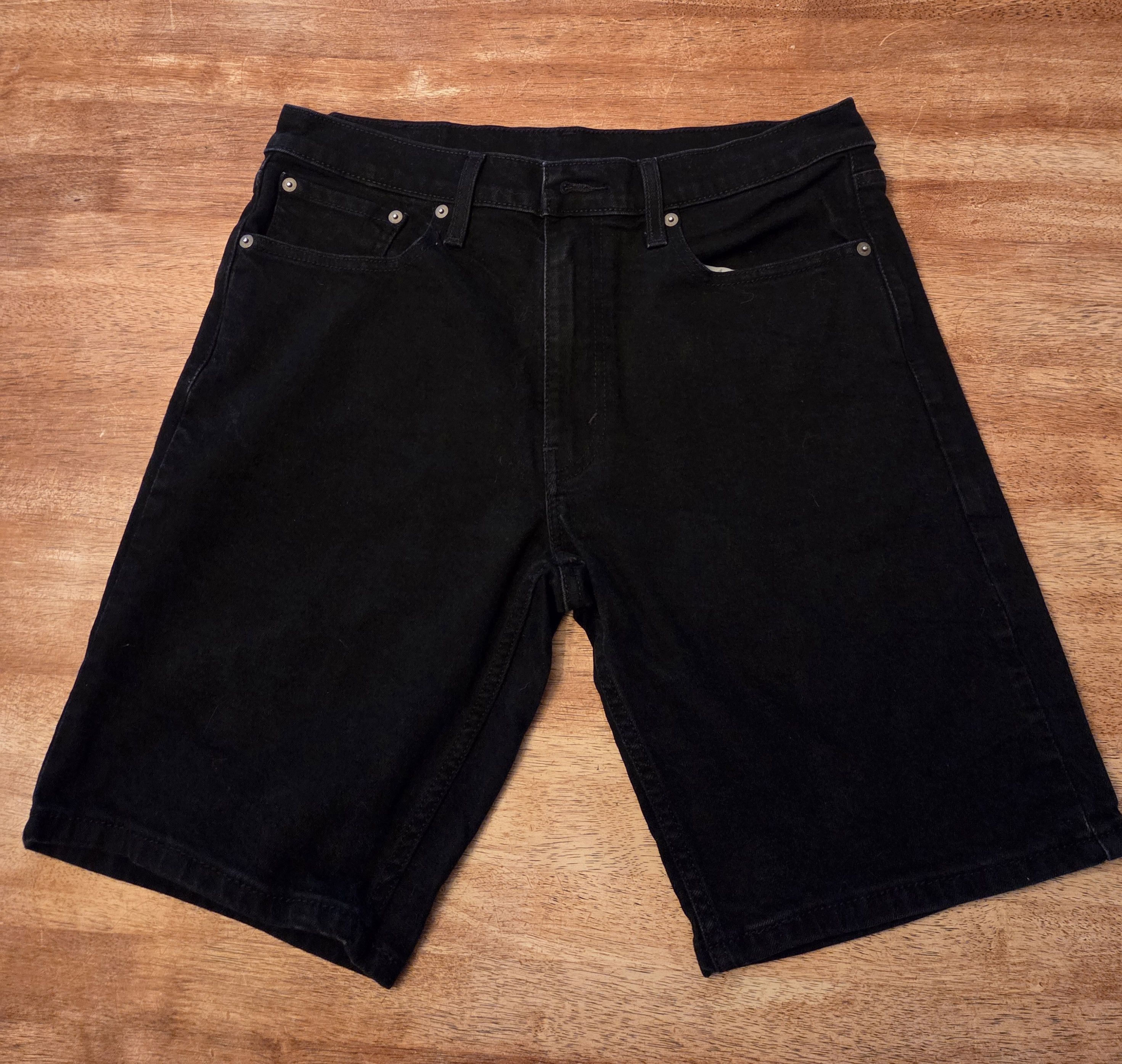 Levi's Black Jean Shorts (FINAL DROP) Size US 33 - 1 Thumbnail