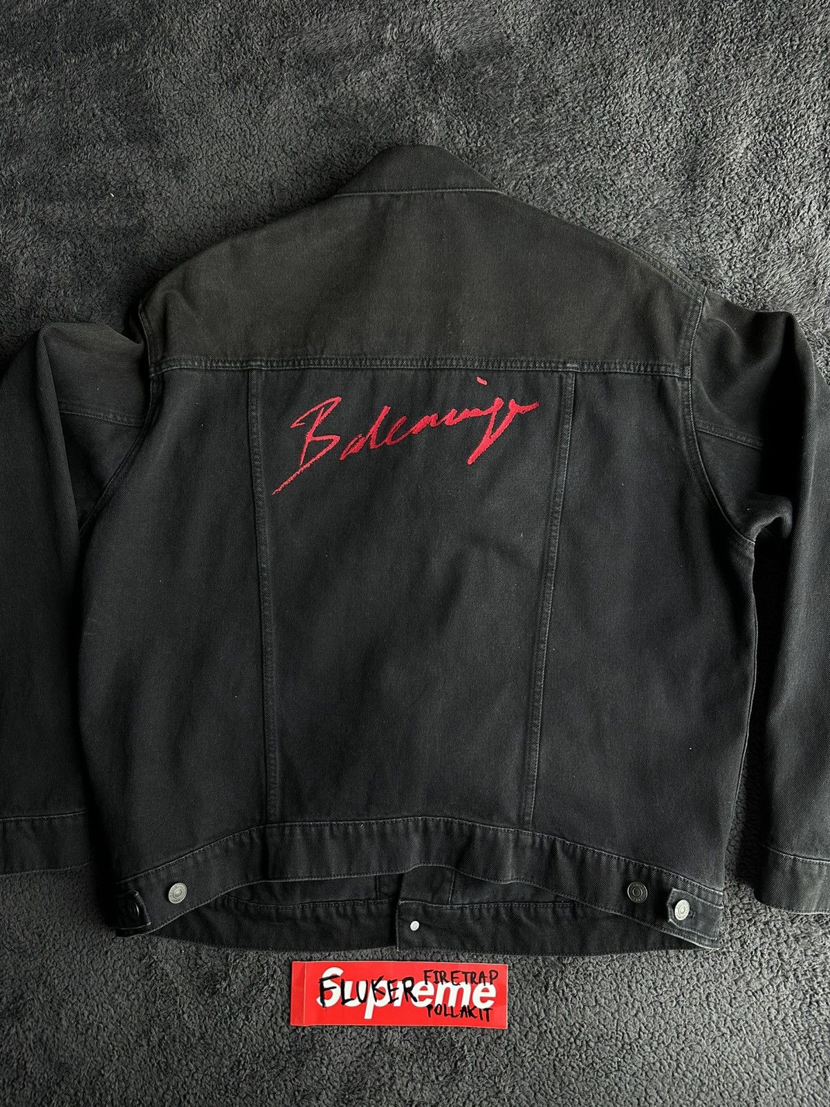Balenciaga Balenciaga embroidered denim jacket Size US XL / EU 56 / 4 - 4 Thumbnail